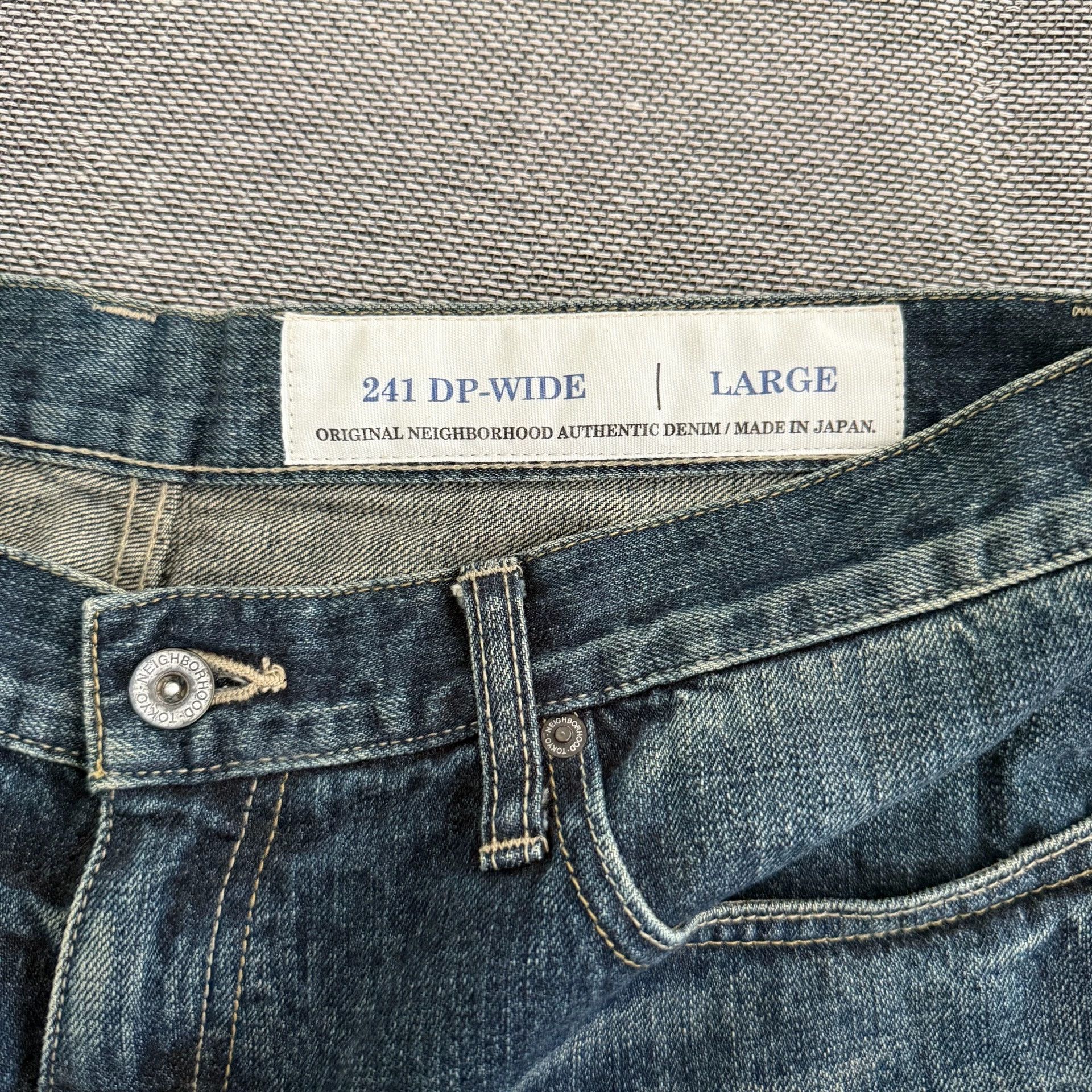 Neighborhood Neighborhood 24ss Dp-Wide Blue Washed Distressed Jeans L Size US 34 / EU 50 - 5 Thumbnail