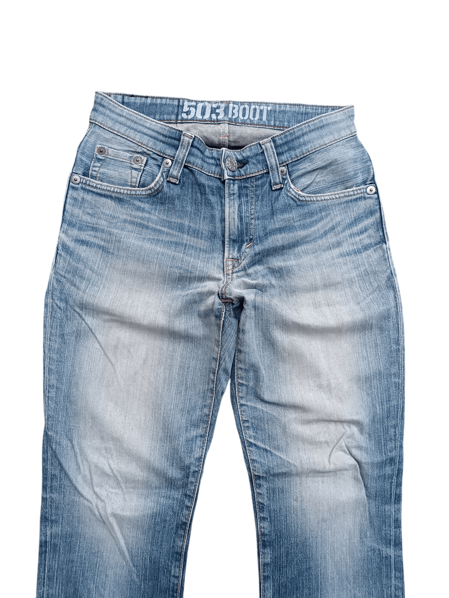 Edwin × Japanese Brand ARCHIVAL EDWIN 503 BOOT CUT REGULAR BLUE WASH DENIM Size US 30 / EU 46 - 4 Thumbnail