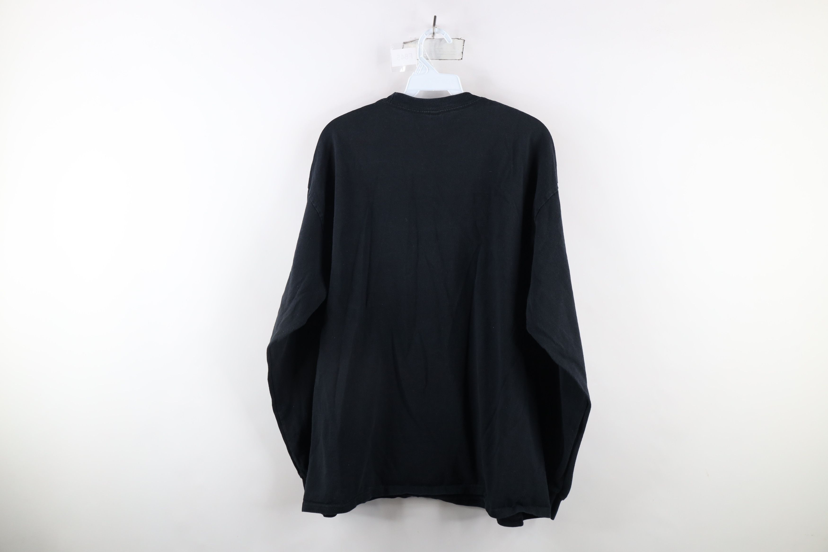 Vintage Vintage 90s Streetwear Long Sleeve Cotton T-Shirt Black Size US XL / EU 56 / 4 - 9 Thumbnail