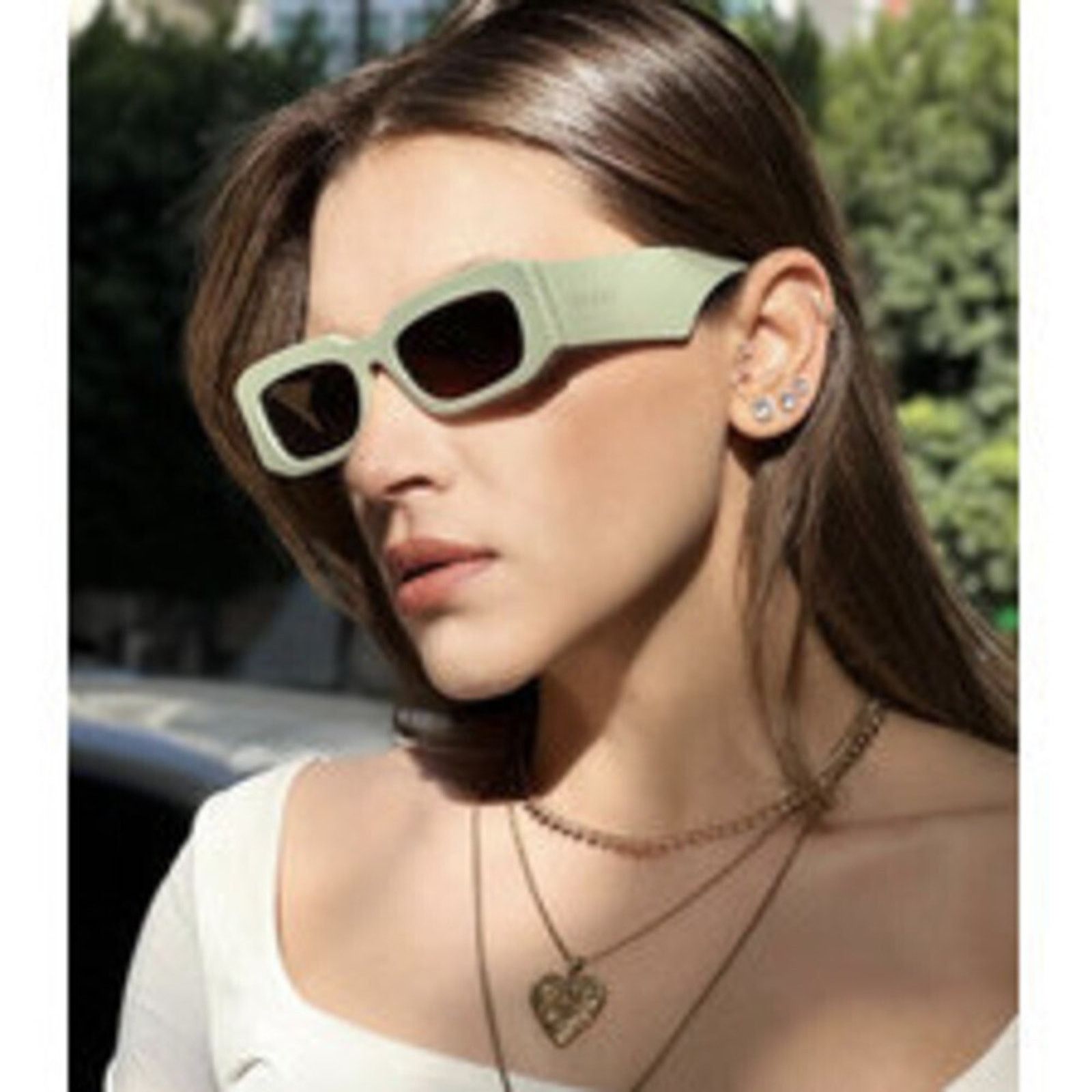 NWT Gucci GG1426S-004 Green Rectangle 54mm Sunglasses Gucci® GG1426S Rectangle Sunglasses - EuroOptica main image 3