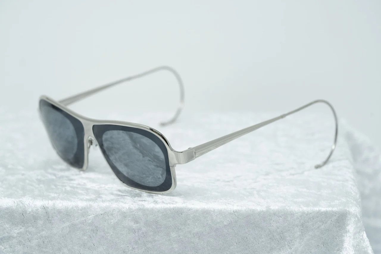 Raf Simons Raf Simons Sunglasses Rectangular Silver and Grey Size ONE SIZE - 9 Thumbnail