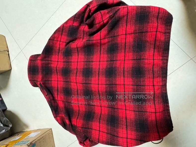 Balenciaga Balenciaga Red Plaid Wool Jacket Size US M / EU 48-50 / 2 - 2 Thumbnail