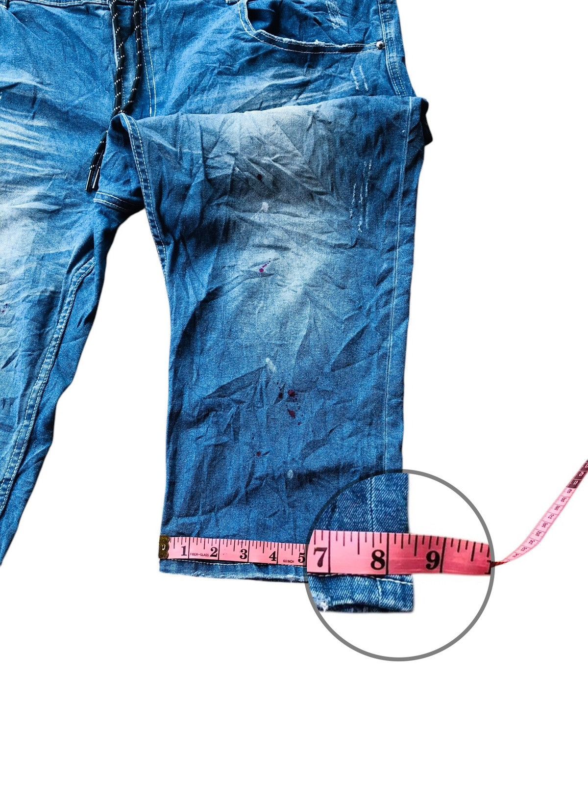 Japanese Brand Sureve distressed quarter short denim Size US 40 / EU 56 - 11 Thumbnail