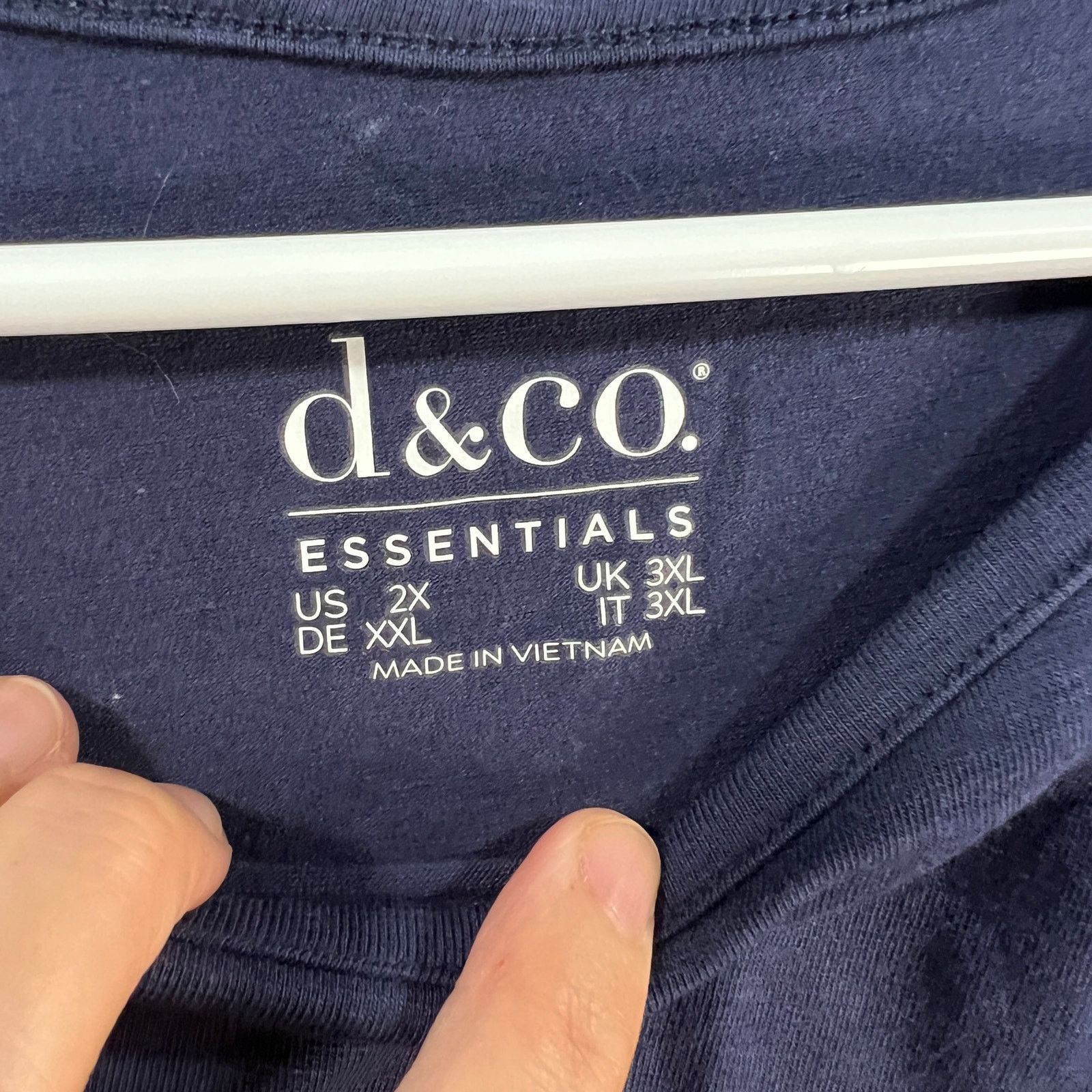 Denim & Co. Denim & Co. Essentials Textured Knit Round Neck Trapeze Size XXL / US 16-18 / IT 52-54 - 3 Thumbnail
