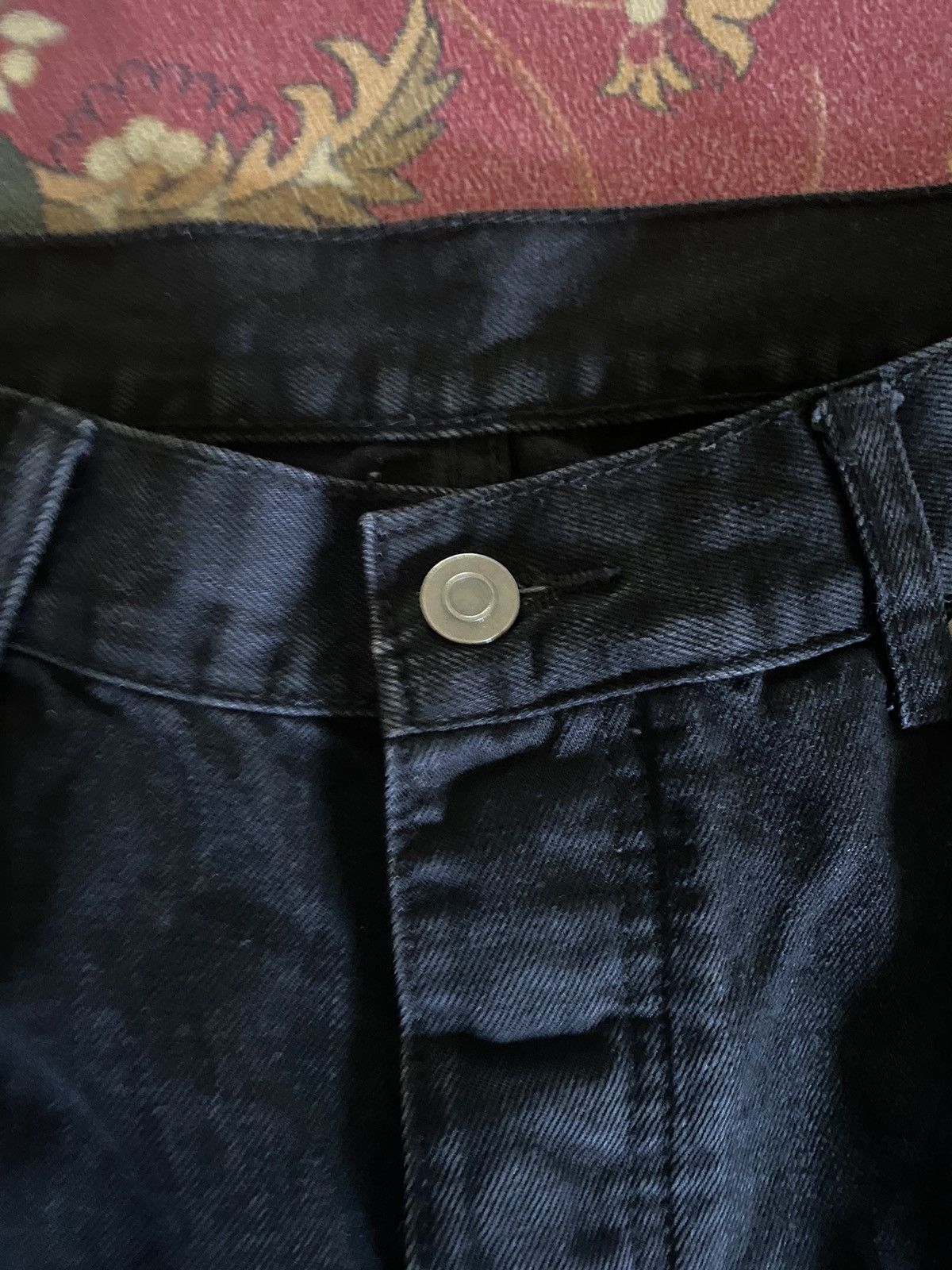 Black Icon Vintage Japanese Brand Black Icon Distressed Rick Owen Style Size US 32 / EU 48 - 7 Thumbnail