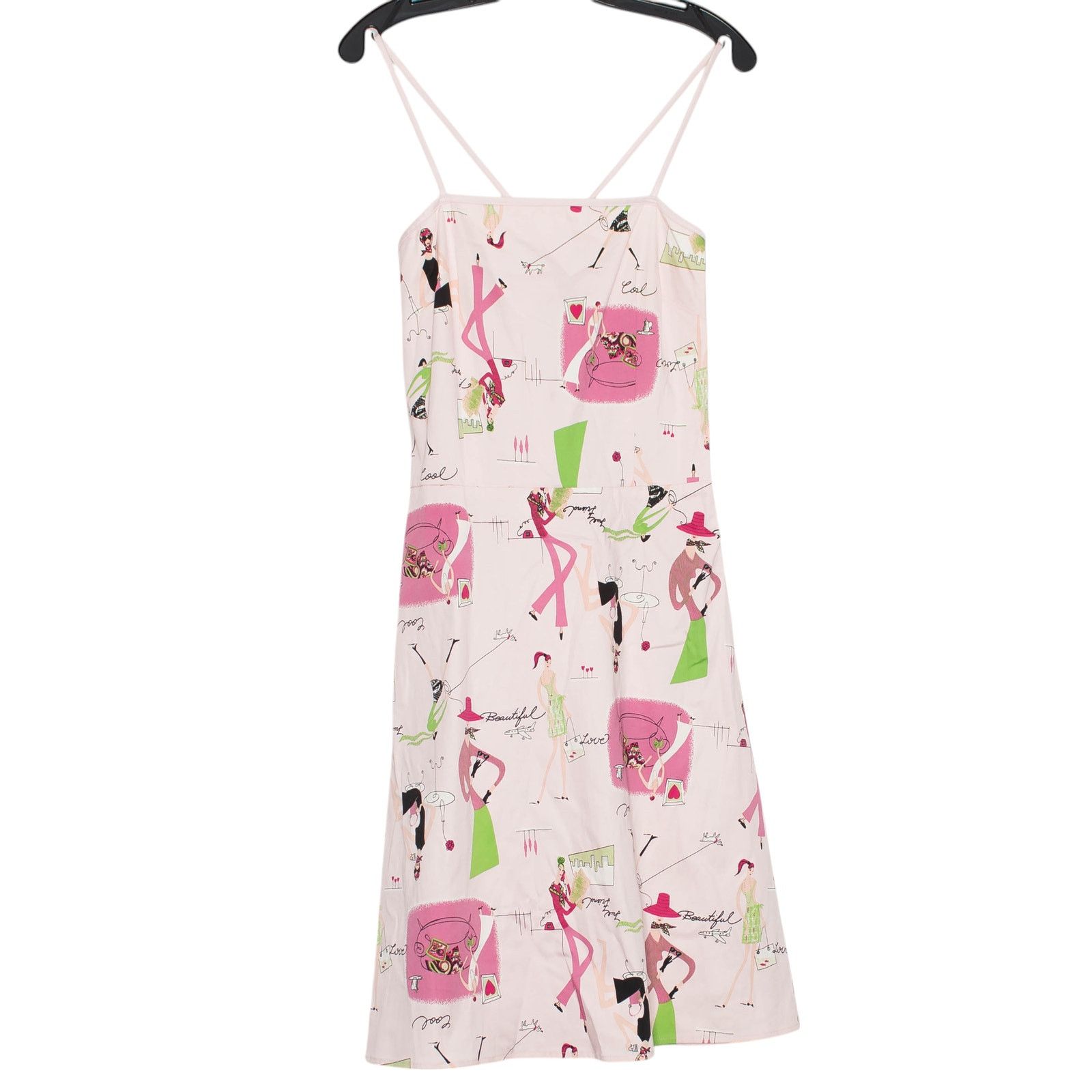 Other Pink Y2K Coquette Dress Novelty Girly Parisian Pinup Retro 9 Size XS / US 0-2 / IT 36-38 - 1 Thumbnail
