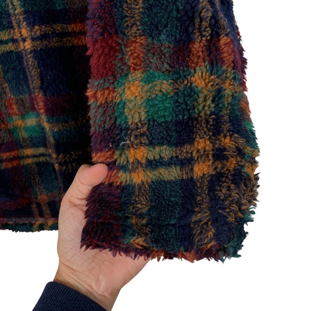 Vintage BANFF CANADA Tartan Turtleneck Pullover Fleece #1673-C74 Size US XS / EU 42 / 0 - 11 Thumbnail