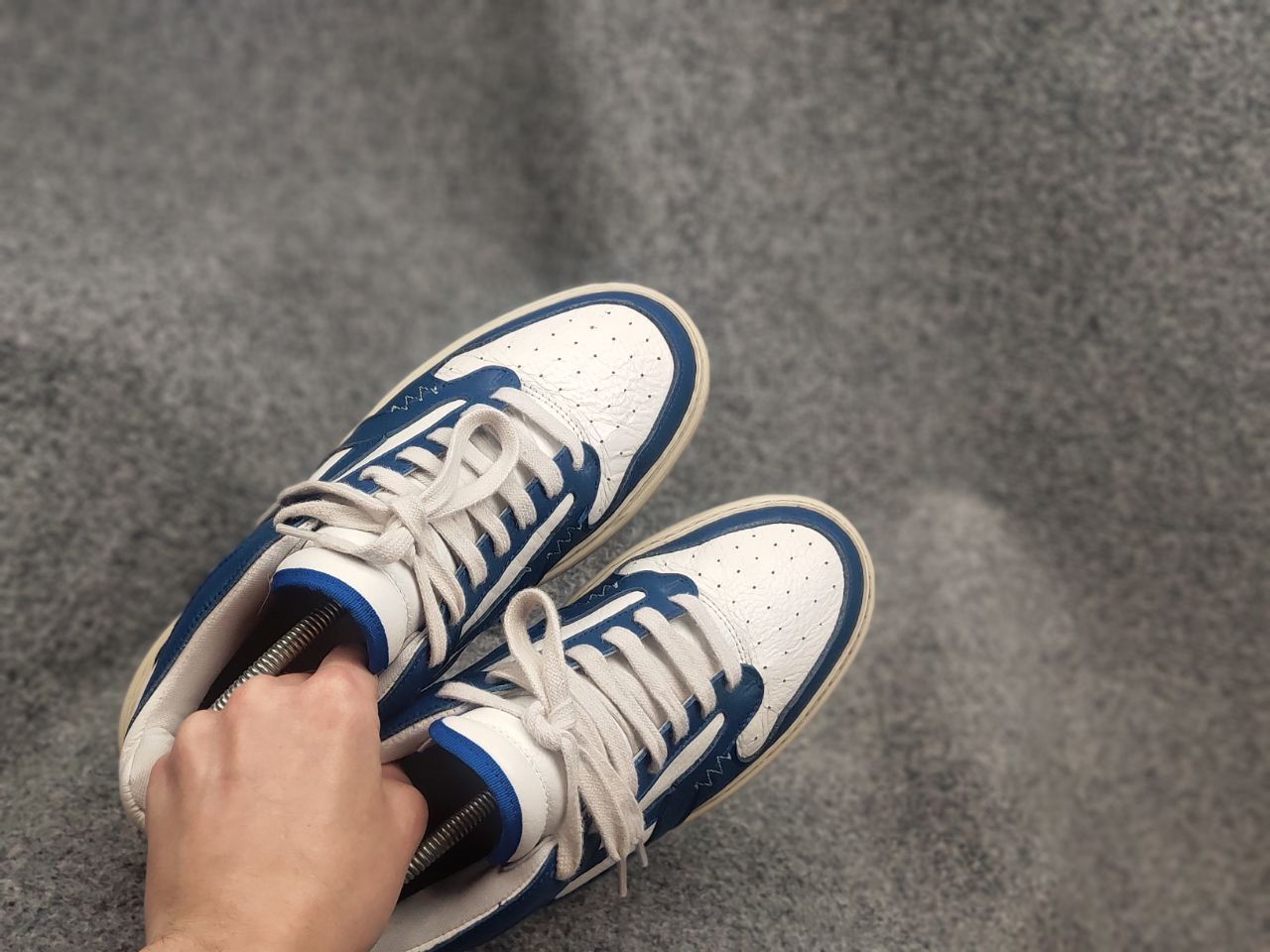 Represent Clo. Represent Reptor Low top White Blue Logo Leather Sneakers Size US 8 / EU 41 - 15 Thumbnail
