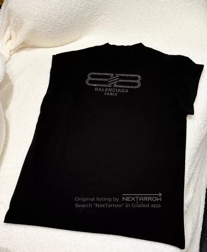 Balenciaga Balenciaga Solid color crystal round neck sweatshirt Size US XS / EU 42 / 0 - 2 Thumbnail