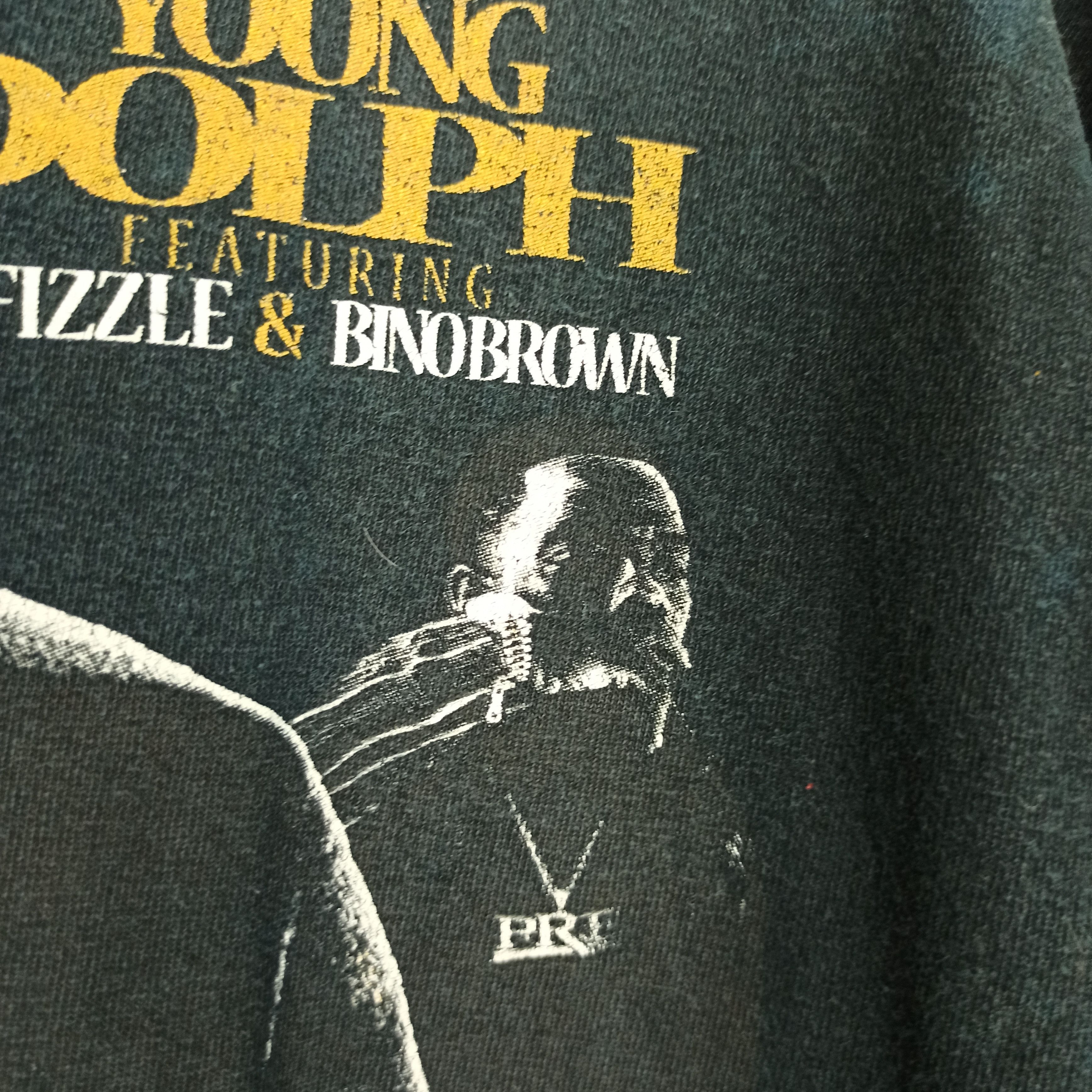 Band Tees 🔥Rare🔥 Rap Tees Young Dolph "Bosses & Shooters" Tshirt Size US L / EU 52-54 / 3 - 4 Thumbnail