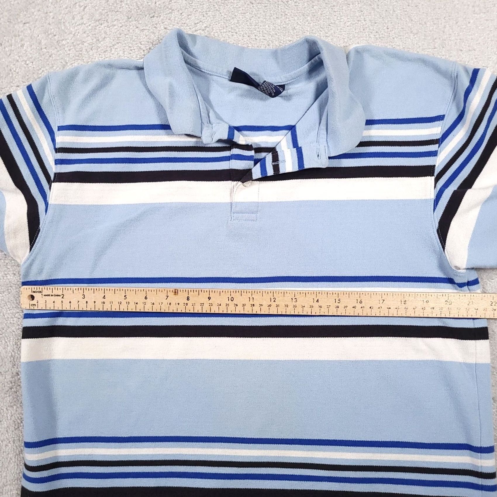 Bugle Boy VINTAGE Bugle Boy Striped Polo Shirt Mens Large Grunge Golf Shirt Size US L / EU 52-54 / 3 - 7 Thumbnail