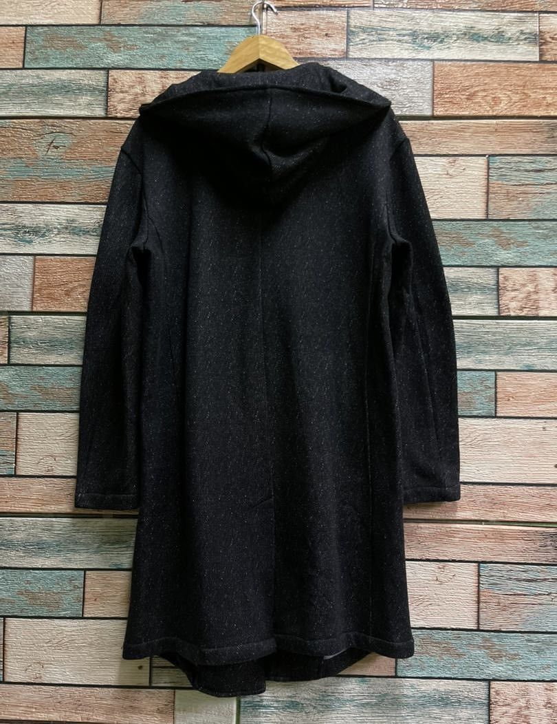 semanticdesign Semantic Design Hooded Long Coat Charcoal Speckle Size US M / EU 48-50 / 2 - 2 Thumbnail