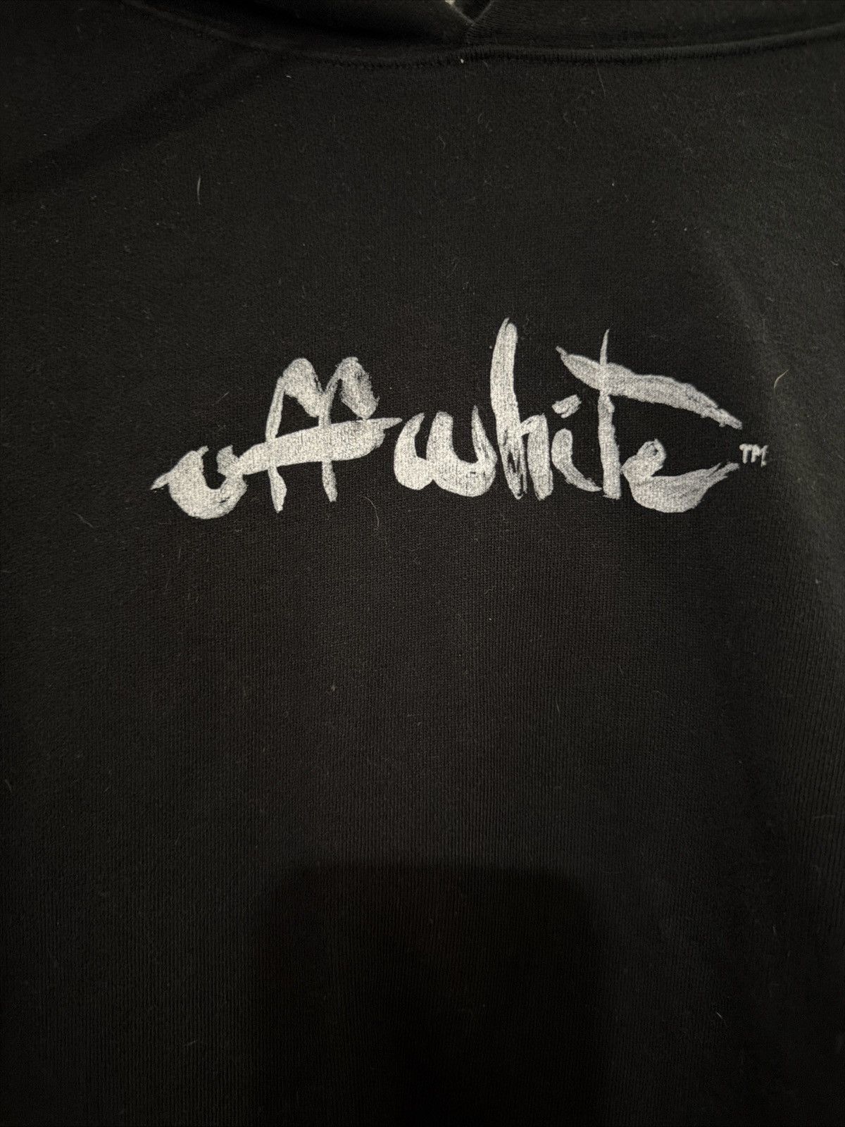 Off-White Off-White Black Arrow Hoodie Black Men's Style XXL Authentic Size US XXL / EU 58 / 5 - 2 Thumbnail