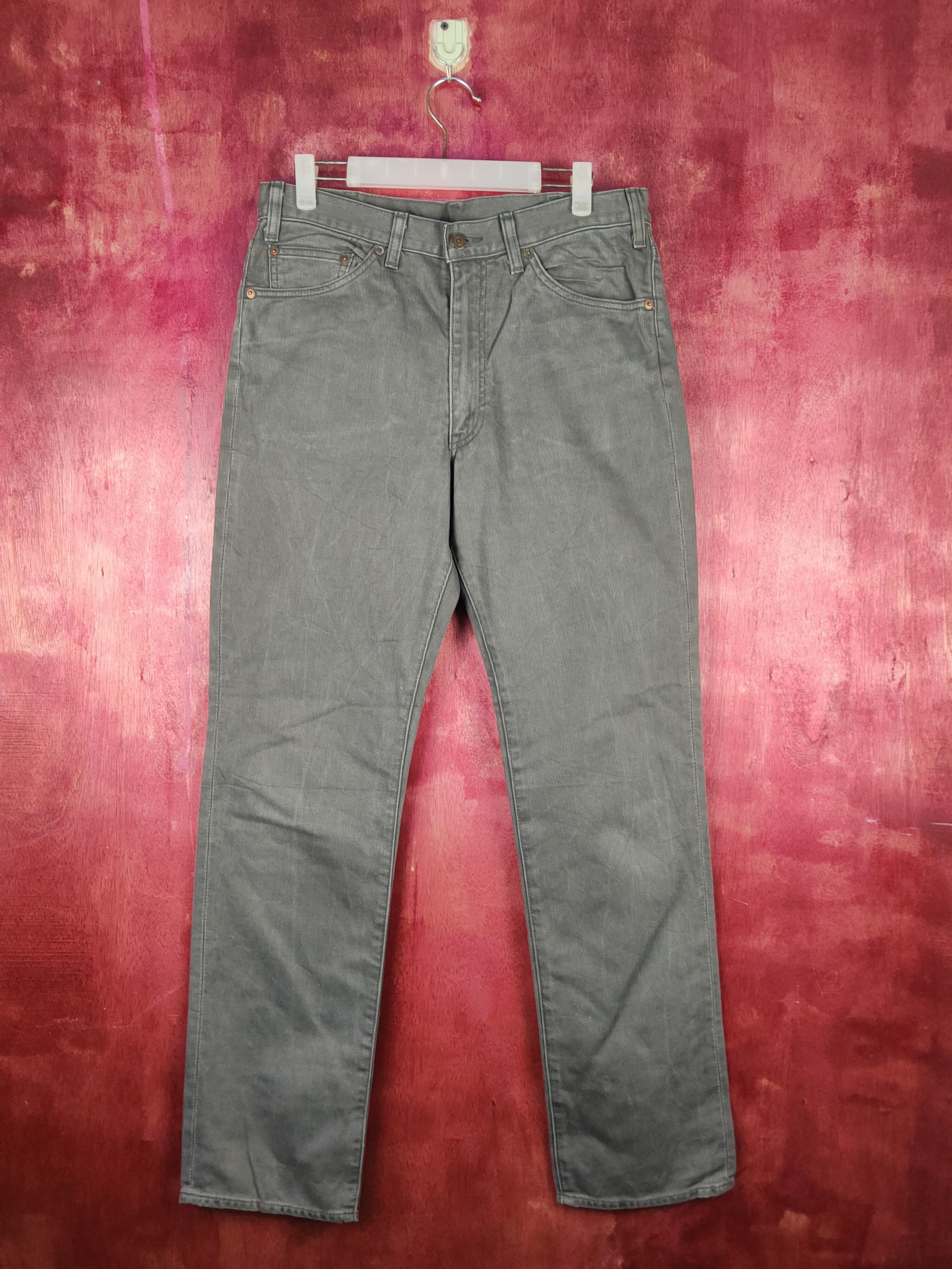 Levi's 911 Levi's Big E Dark Gray corduroy vintage Pants #S1872 Size US 33 - 1 Thumbnail