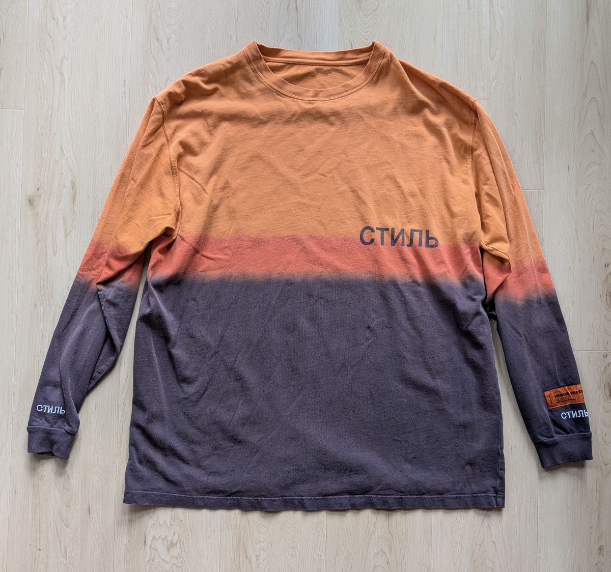 Heron Preston Heron Preston Long Sleeve CTNMB Jersone Tee Size US XL / EU 56 / 4 - 1 Thumbnail