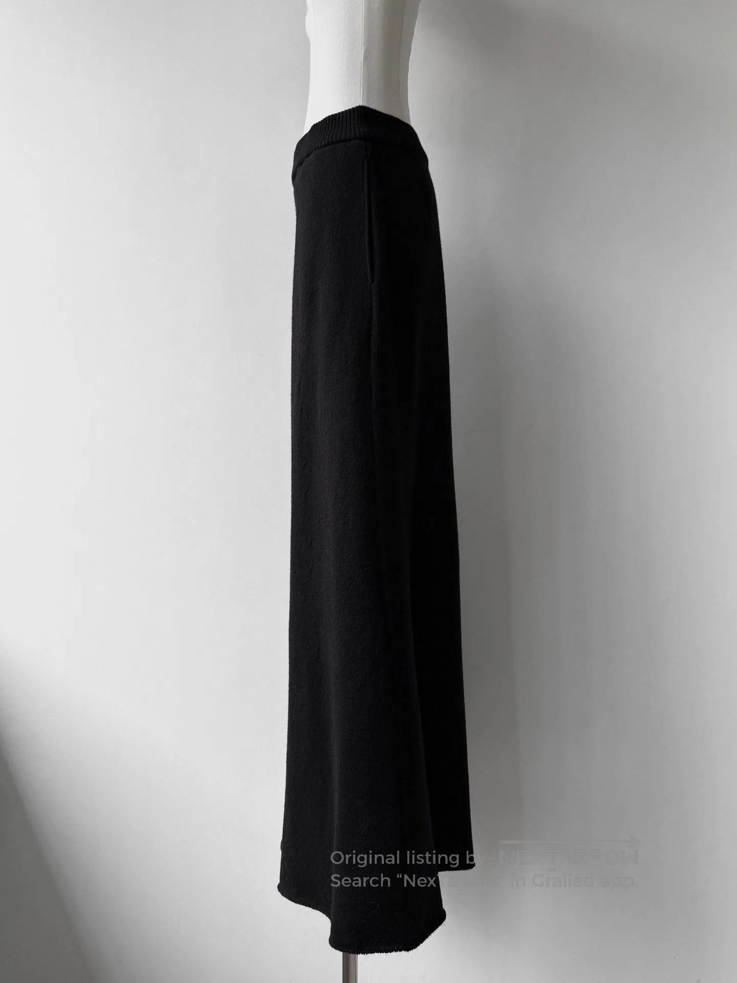 Yohji Yamamoto Yohji Yamamoto Y's 24AW Asymmetric Maxi Skirt. Size 22" - 4 Thumbnail