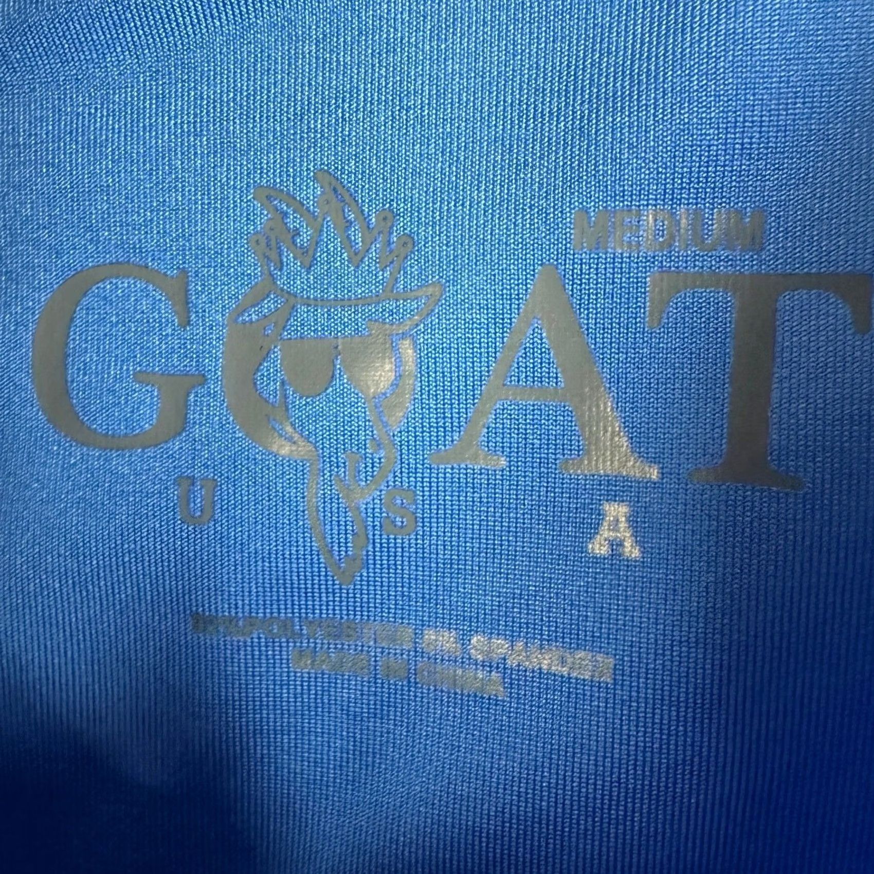 Vintage GOAT USA Polo Shirt Mens M Blue Short Sleeve Performance Golf Moisture Wicking Stretch Casual Activewear Size US M / EU 48-50 / 2 - 4 Thumbnail