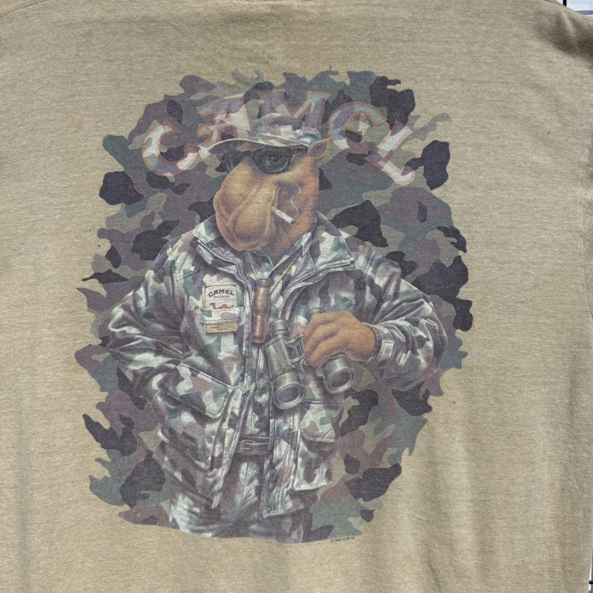 Other VINTAGE 1992 Camel Cigarettes Military camo Pocket Tee Size US XL / EU 56 / 4 - 7 Thumbnail