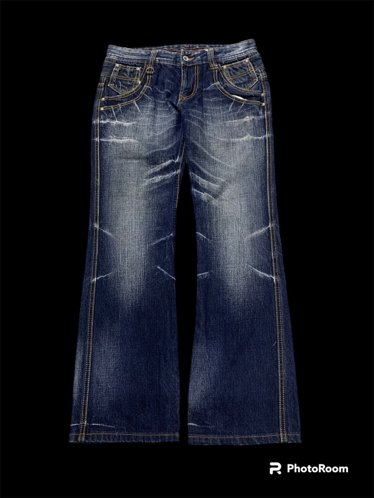 If Six Was Nine 🔥FLARE🔥 NICOLE FOR MEN DOUBLE WAIST FLARE PANT Size US 30 / EU 46 - 1 Thumbnail