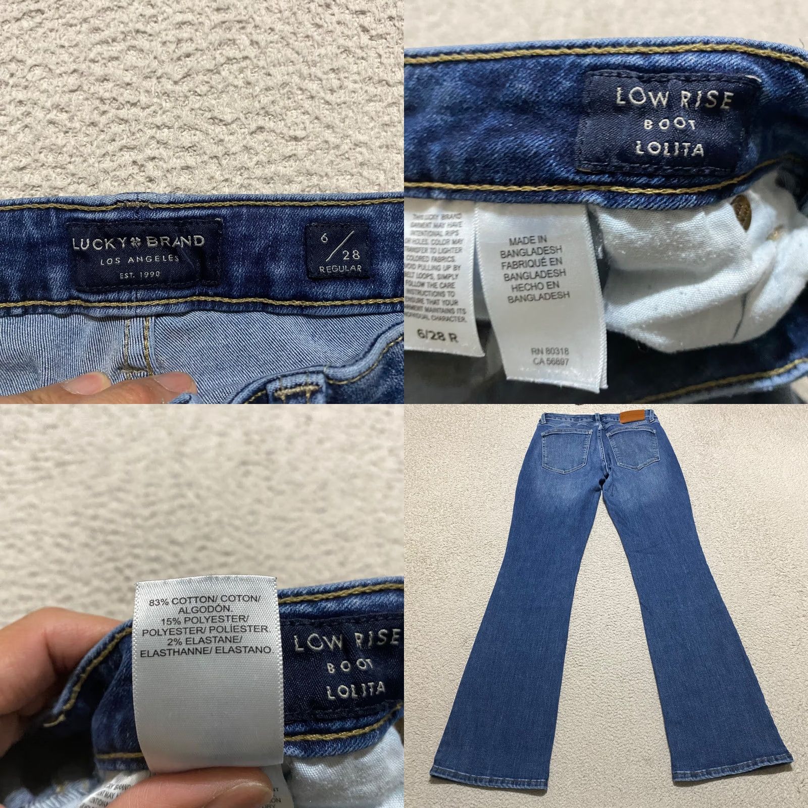 Lucky Brand Lucky Brand Jeans Blue Denim Medium Wash Women 6 Bootcut Pocket 5-Pocket Regular Inseam 31in Stretch Vintage No BMI-2024 Size 28" / US 6 / IT 42 - 8 Thumbnail