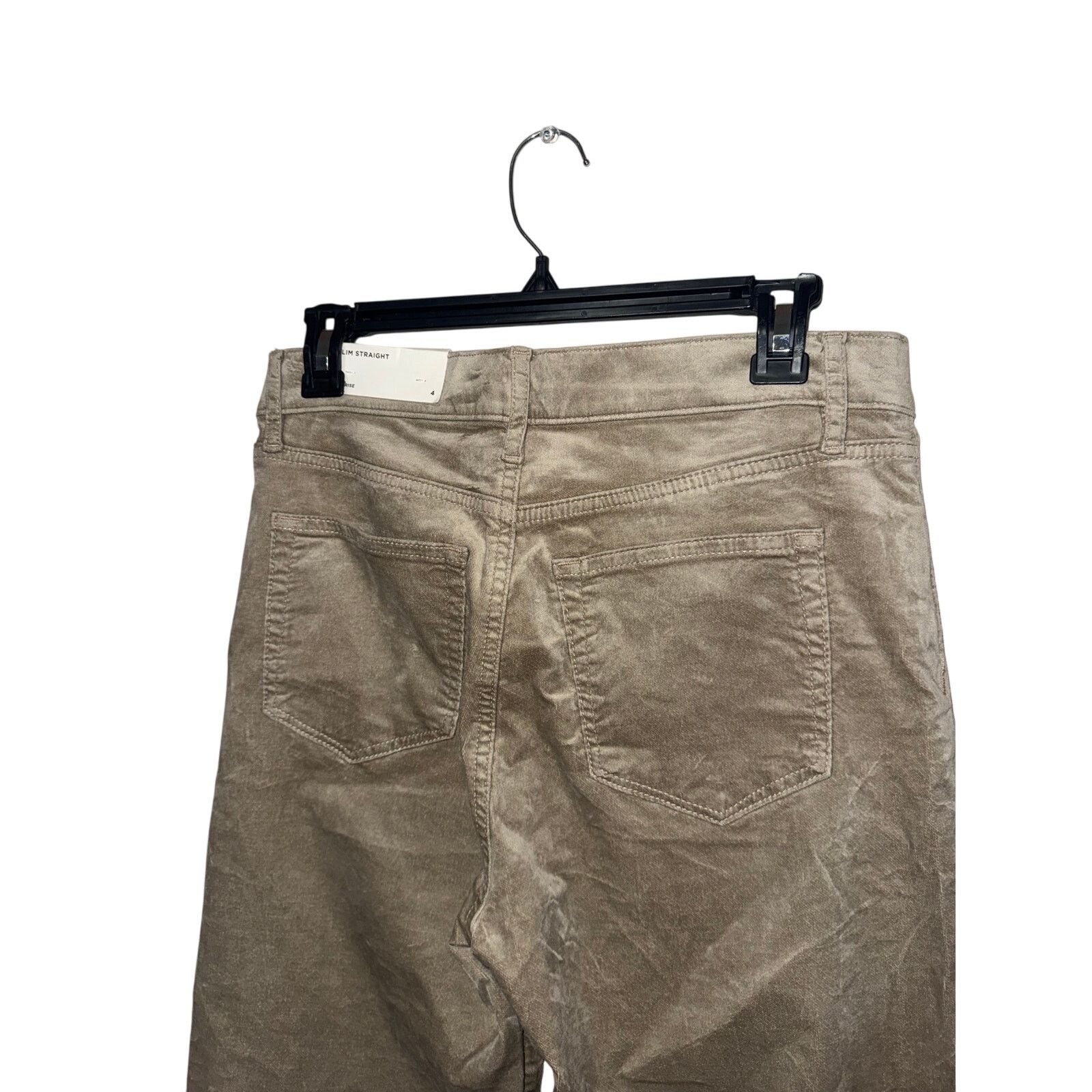 Loft Loft Slim Straight Mid Rise Corduroy Pants - Size 4 - NWT Size 27" / US 4 / IT 40 - 4 Thumbnail