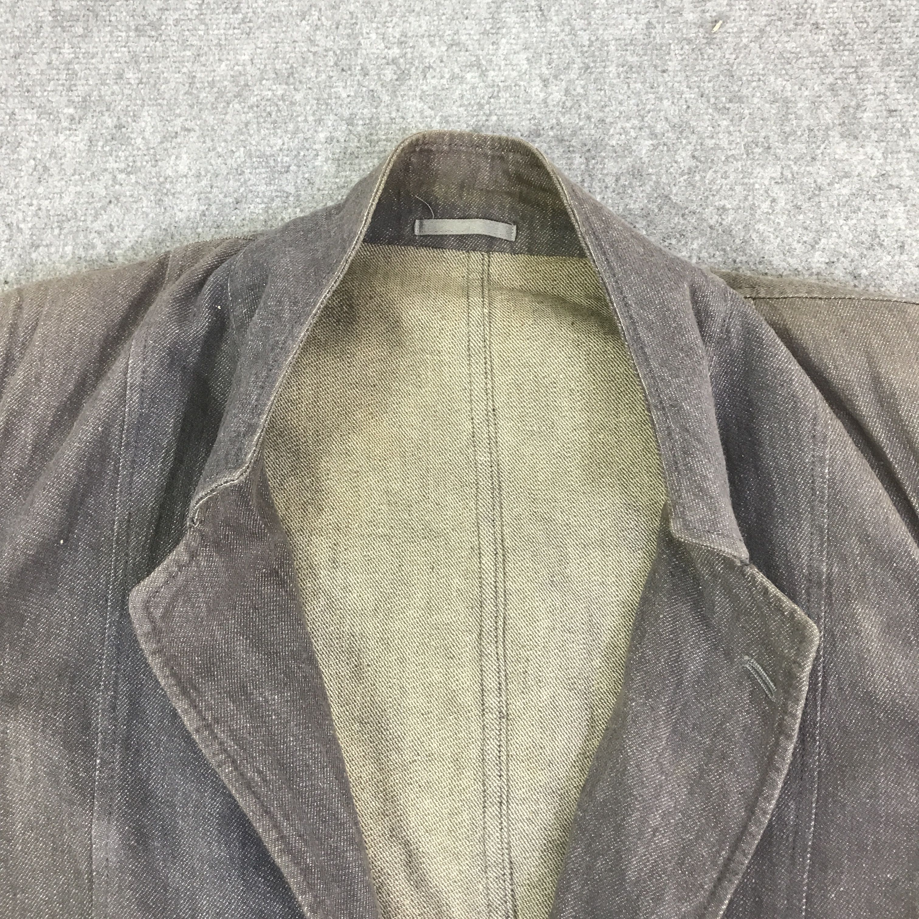 Comme des Garcons 80s COMME DES GARCONS HOMME BLACK FADED JACKET K115B1 Size US L / EU 52-54 / 3 - 8 Thumbnail