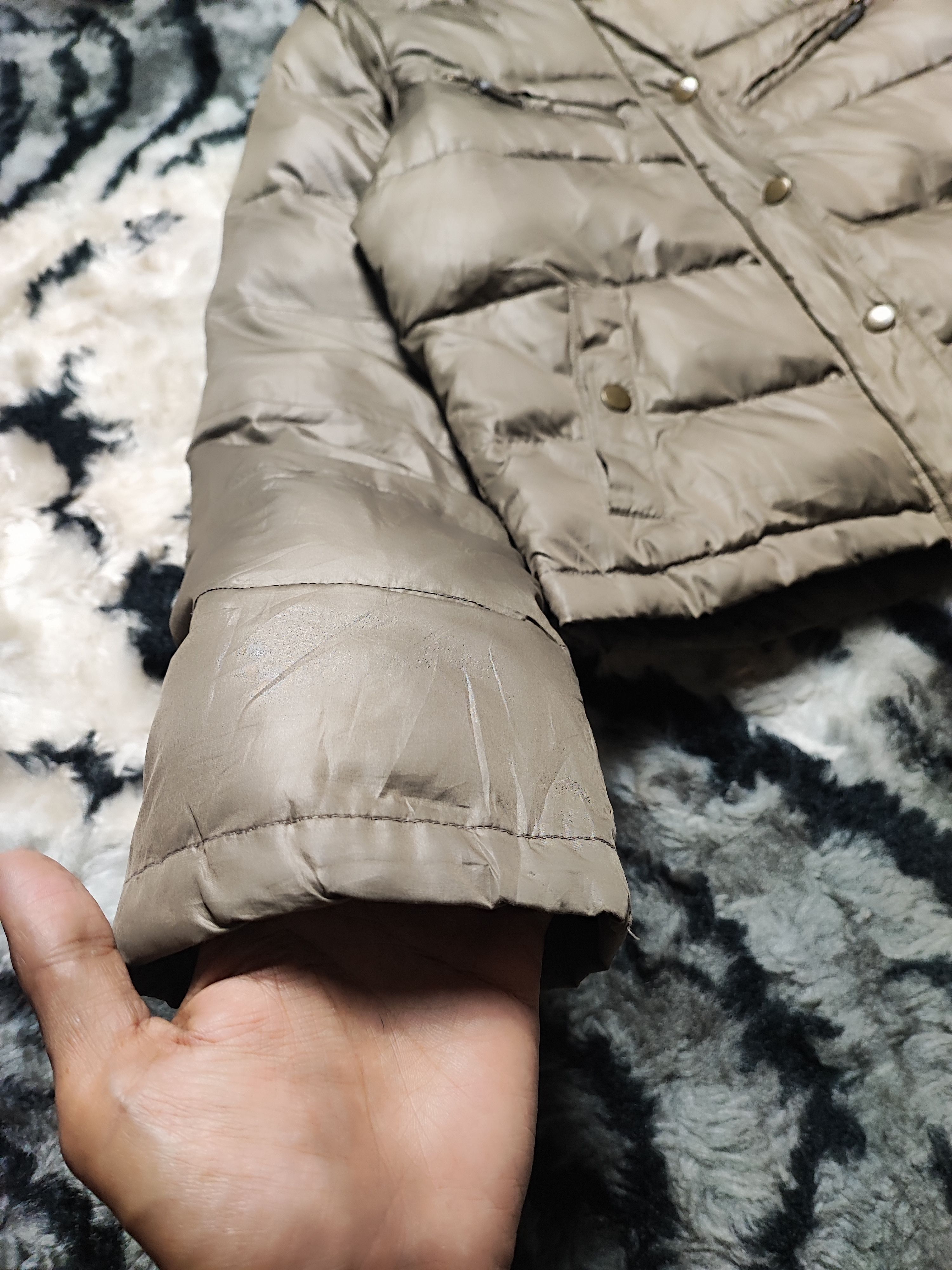 Japanese Brand Fur Puffer Down Jacket Vest Boxy Cecil Mc Bee Size US XS / EU 42 / 0 - 5 Thumbnail