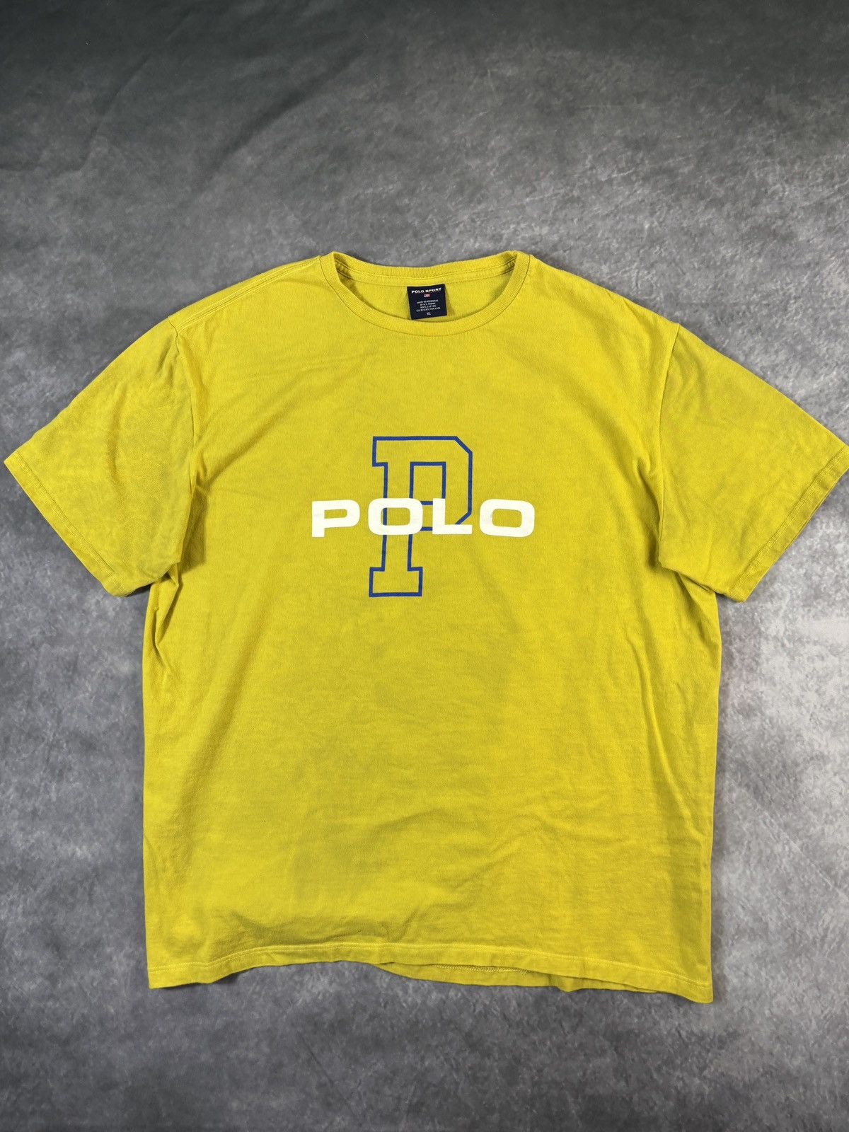 Polo Ralph Lauren Vintage Polo Sport Tee Ralph Lauren Y2K Big P Logo Size US XL / EU 56 / 4 - 1 Thumbnail