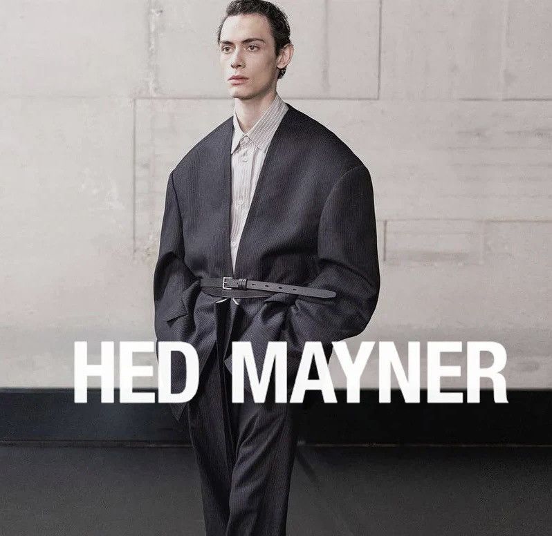 image of Hed Mayner Oversize Blazer in Grey, Men's (Size XS)