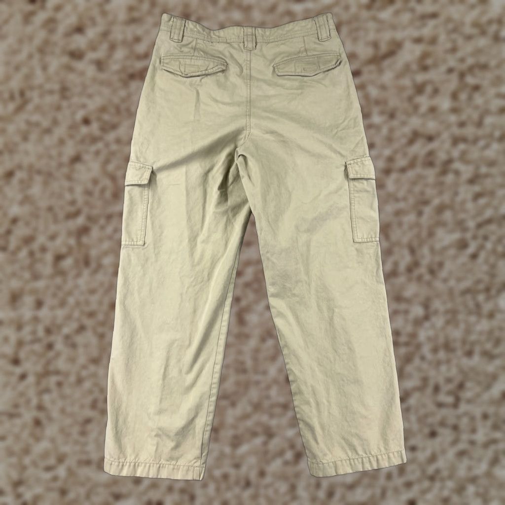 Eddie Bauer Eddie Bauer Mens Cargo Pants 32 Beige Cotton Twill 5-Pocket Relaxed Straight Front Size US 31 - 1 Thumbnail
