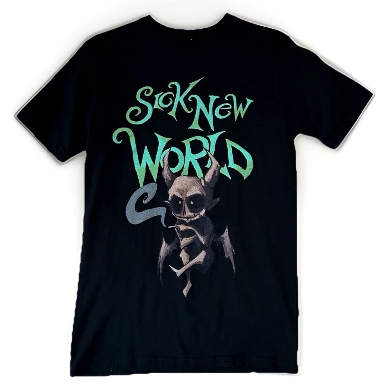 Vintage Sick New World Tour 2023 T-Shirt Black Short Sleeve Size Small Tee Size US S / EU 44-46 / 1 - 2 Thumbnail