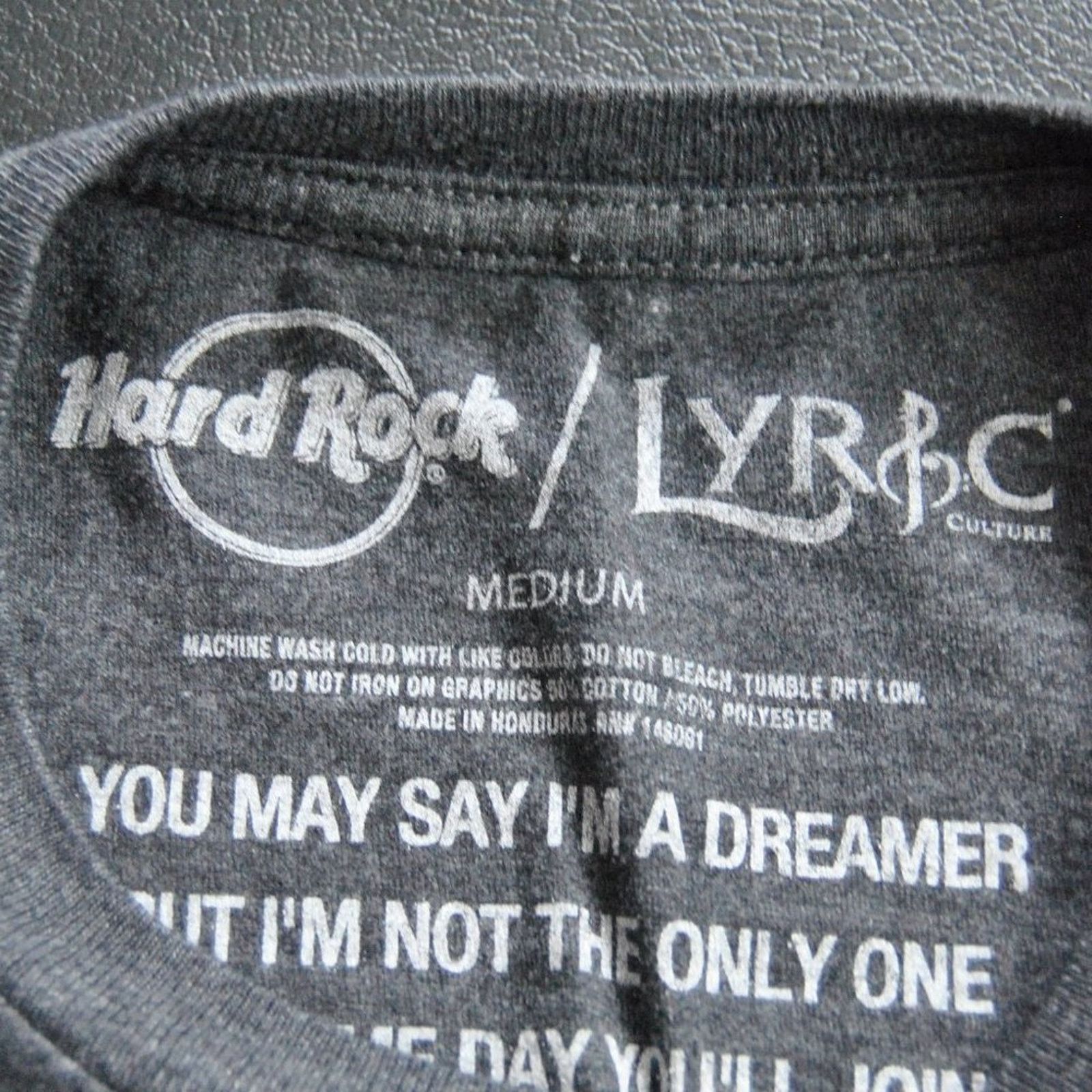 Hard Rock Cafe Hard Rock Café Lyric Culture John Lennon Imagine Shirt Size US M / EU 48-50 / 2 - 3 Thumbnail