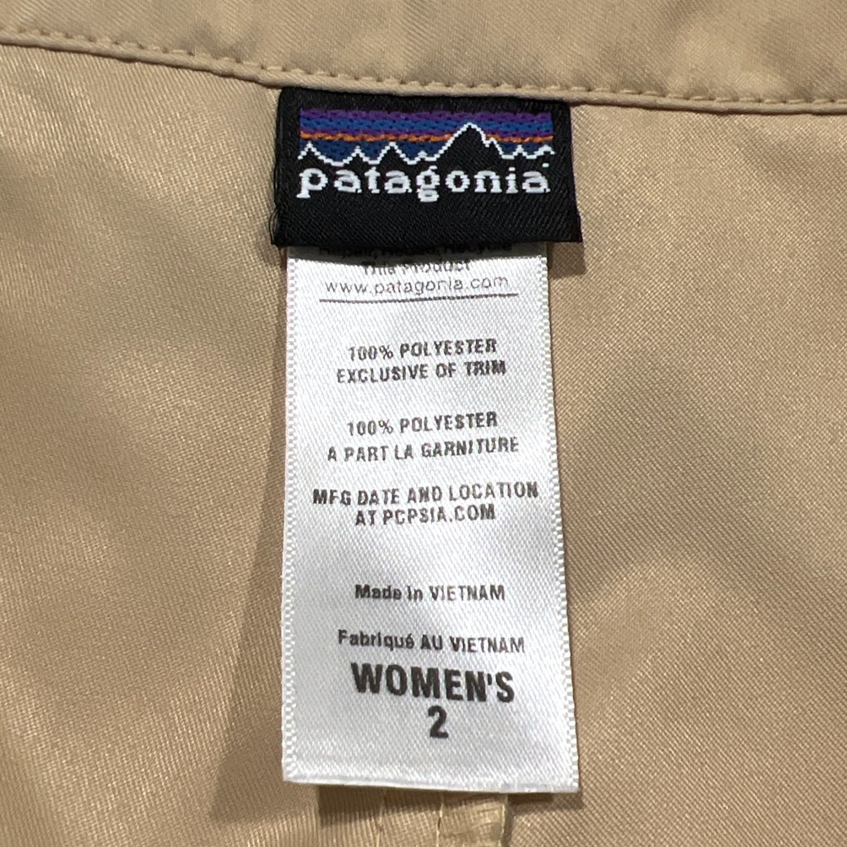 Patagonia Patagonia Skort Women’s 2 Tan Zip Pocket Golf Pickleball Active Size ONE SIZE - 4 Thumbnail