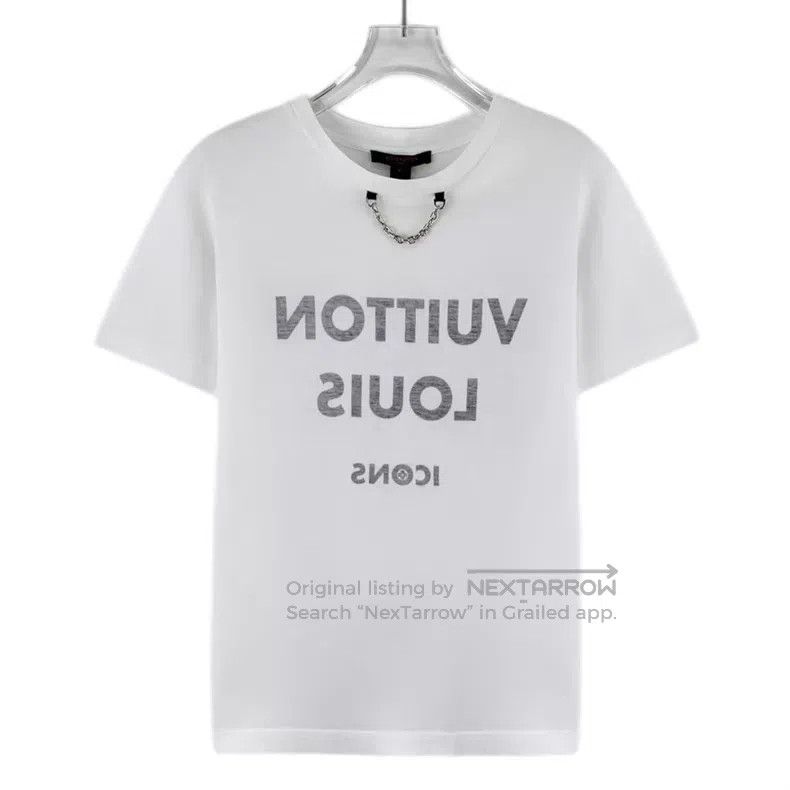 Louis Vuitton Louis Vuitton White classic logo neckline chain cotton sho Size US XS / EU 42 / 0 - 1 Thumbnail