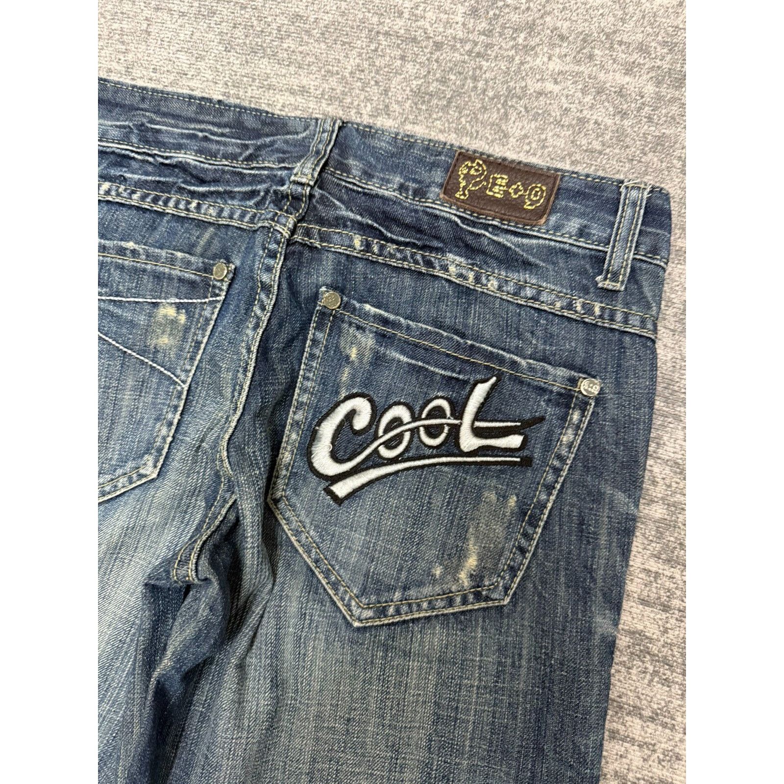 Hysteric Glamour × Japanese Brand × Vintage Japanese Vintage Faded Blue Denim Women's Low-Rise Jeans Size 30" / US 8 / IT 44 - 6 Thumbnail