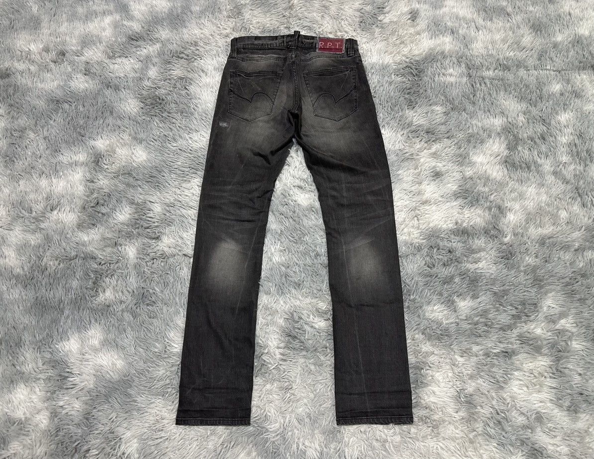 Number (N)ine 🔥Sick Y2K RPT Rupert Leather Patchwork Denim Distressed Size US 30 / EU 46 - 10 Thumbnail
