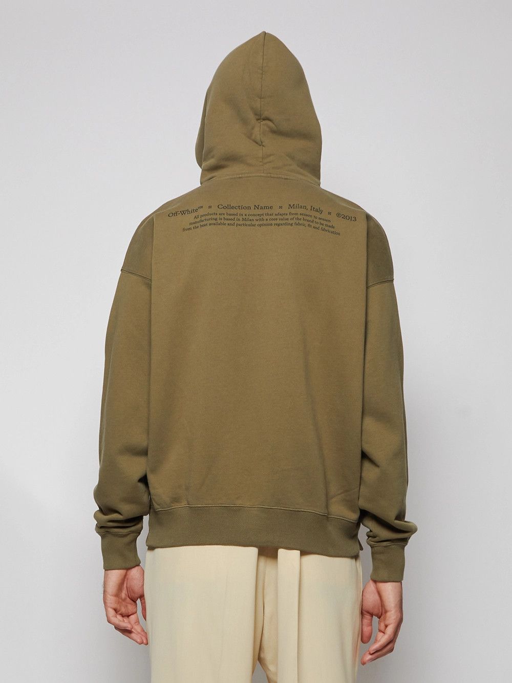 Off-White Green Caravaggio Boy Oversized Skate Hoodie Size US M / EU 48-50 / 2 - 4 Thumbnail