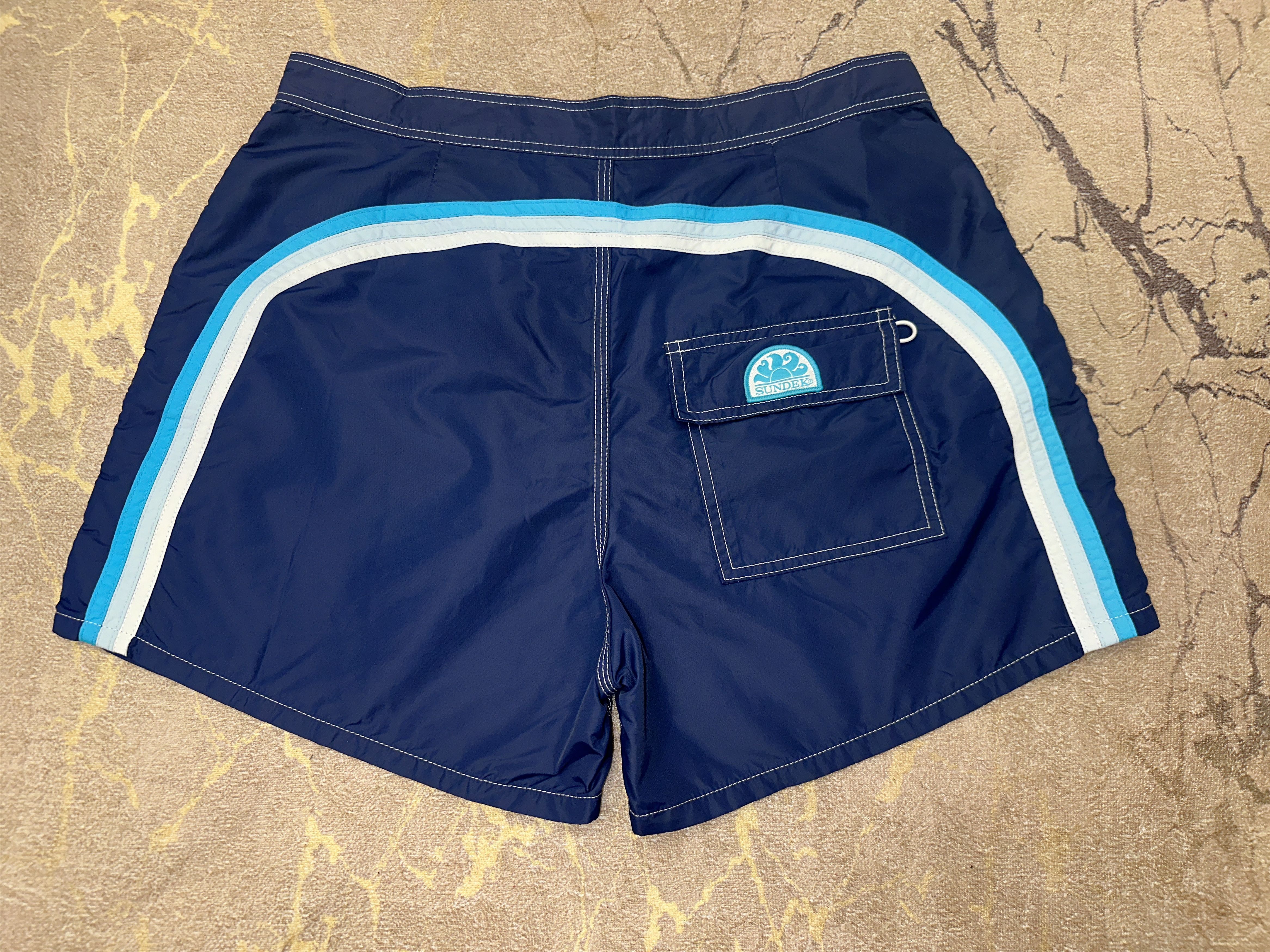 Sundek Sundek 34 Blue Beach Swim Trunks Board Shorts Size 34 S M Size US 34 / EU 50 - 1 Thumbnail