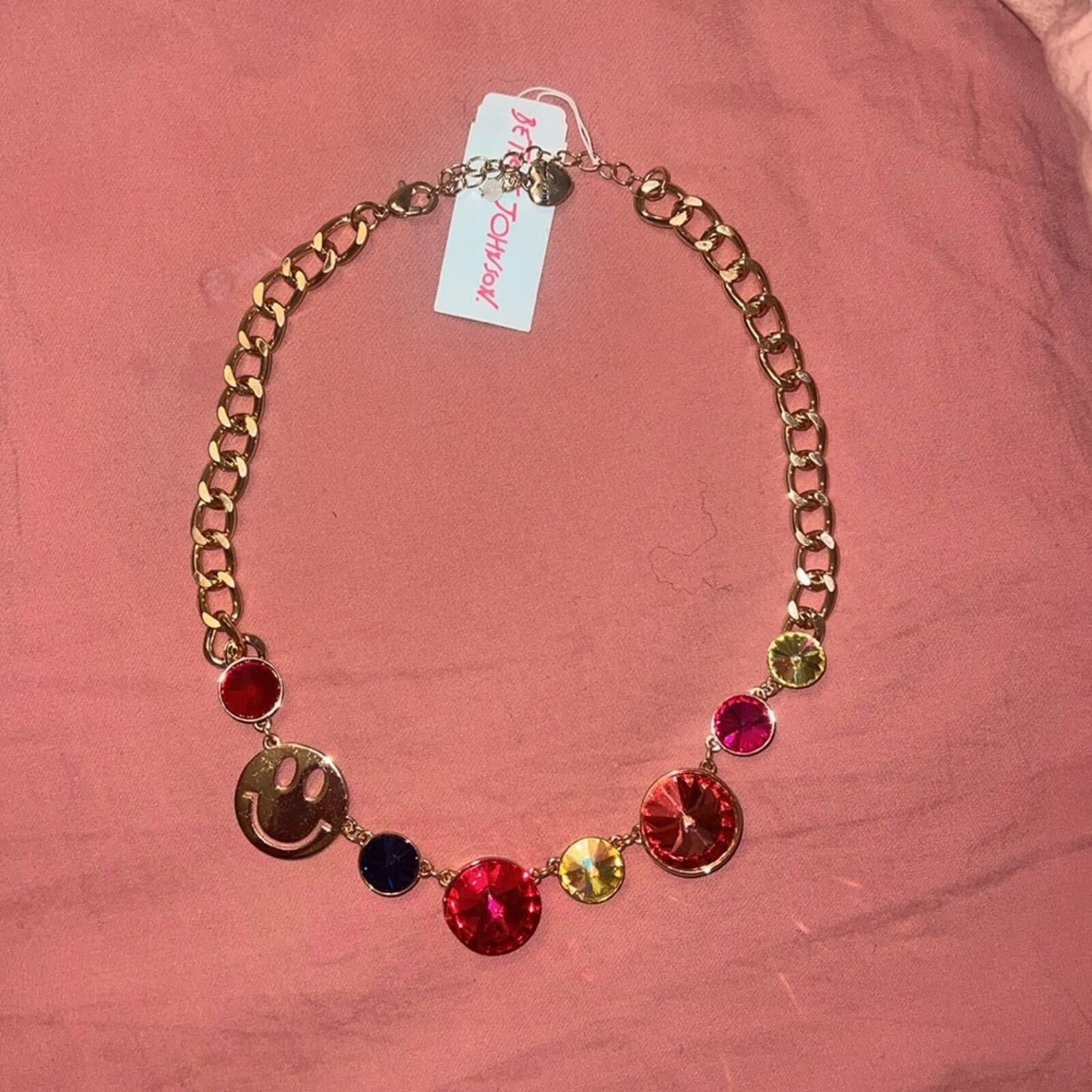 Other Betsey johnson gold tone necklace‎ with multicolor gemstones Size ONE SIZE - 1 Preview