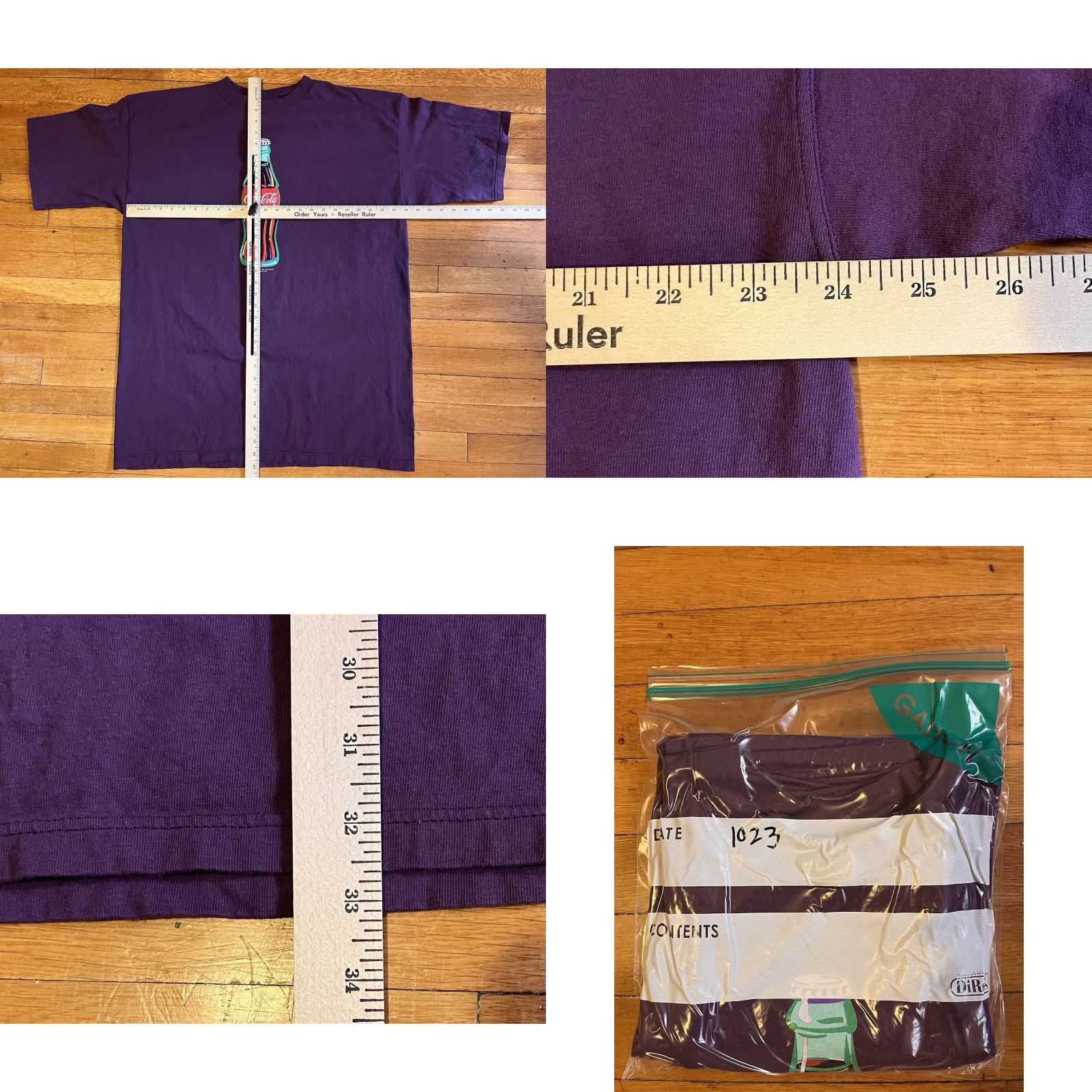 Vintage VINTAGE Coca Cola Shirt Coca Cola Logo Graphic Print 90s Men’s XL Purple White Crew Neck Short Sleeve T-Shirt Size US XL / EU 56 / 4 - 8 Thumbnail