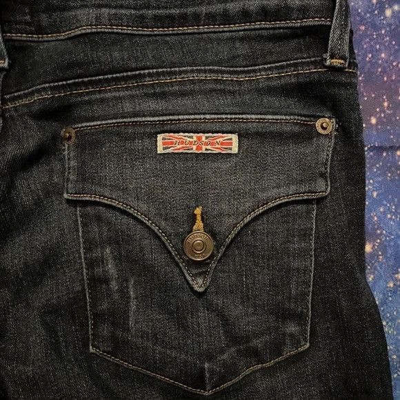 Hudson Hudson Jeans Bacara Crop Straight Leg Cuffed Jeans Size 31" - 4 Thumbnail