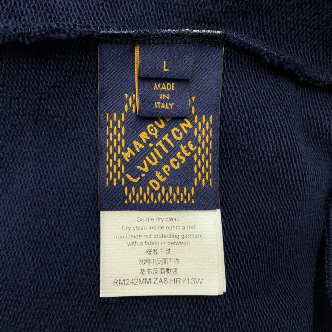 Louis Vuitton navy blue embroidered hoodie by Louis Vuitton Size US L / EU 52-54 / 3 - 5 Thumbnail