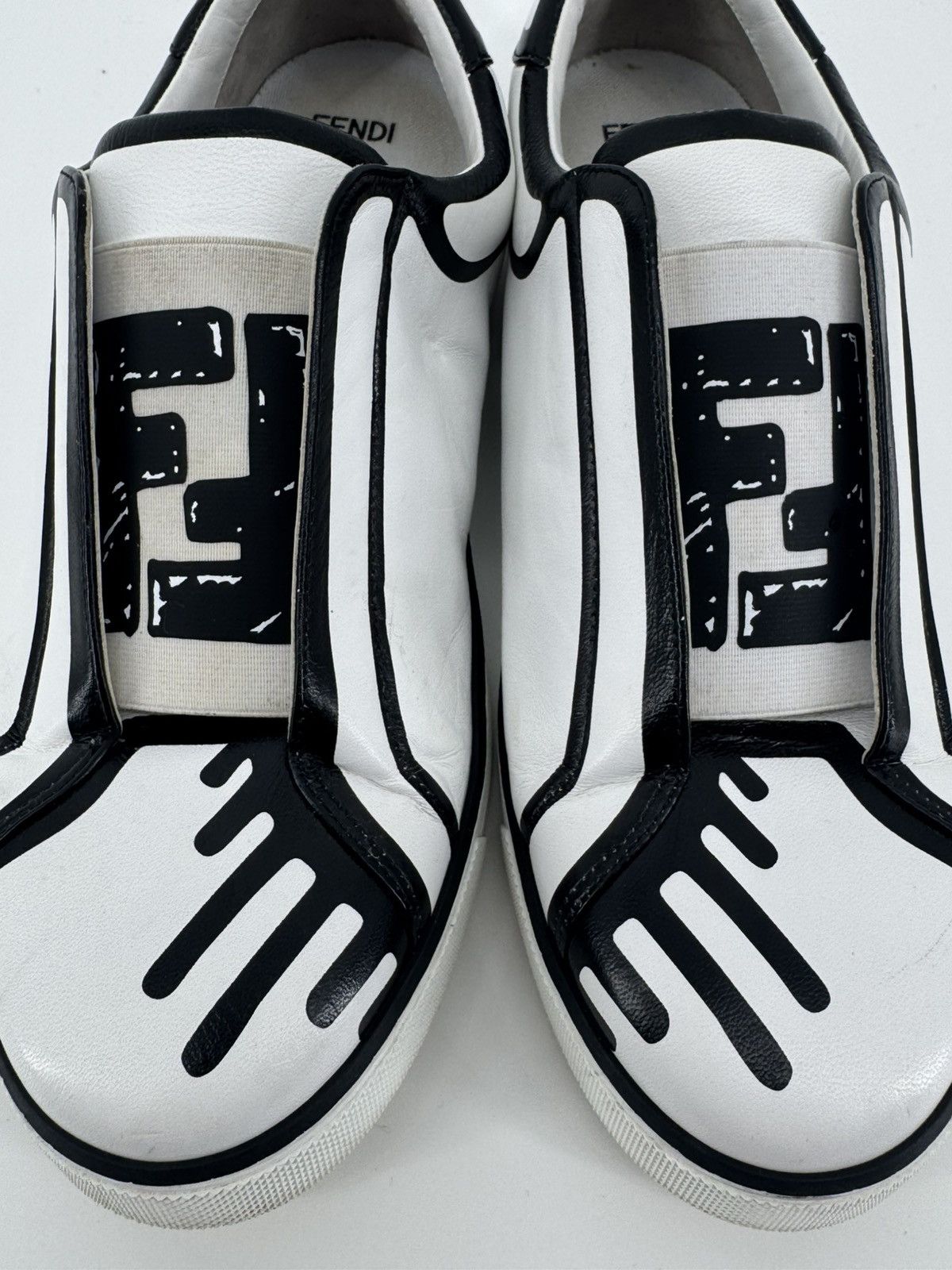 Fendi Fendi x Joshua Vides leather slip-on sneakers Size 38 Size US 8 / IT 38 - 11 Thumbnail