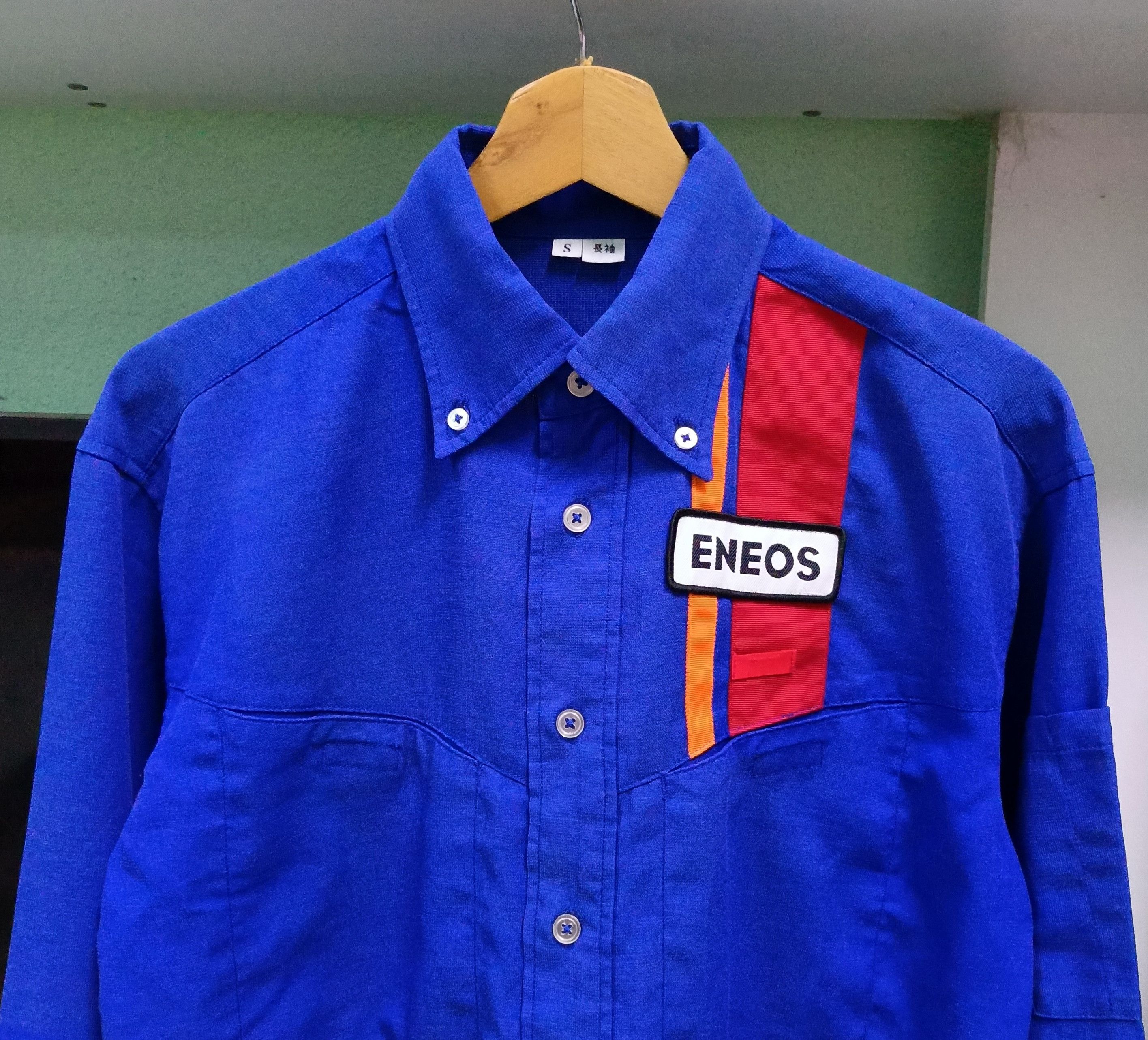Japanese Brand Vintage ENEOS Motor Oil Long Sleeve Shirts Size US S / EU 44-46 / 1 - 3 Thumbnail