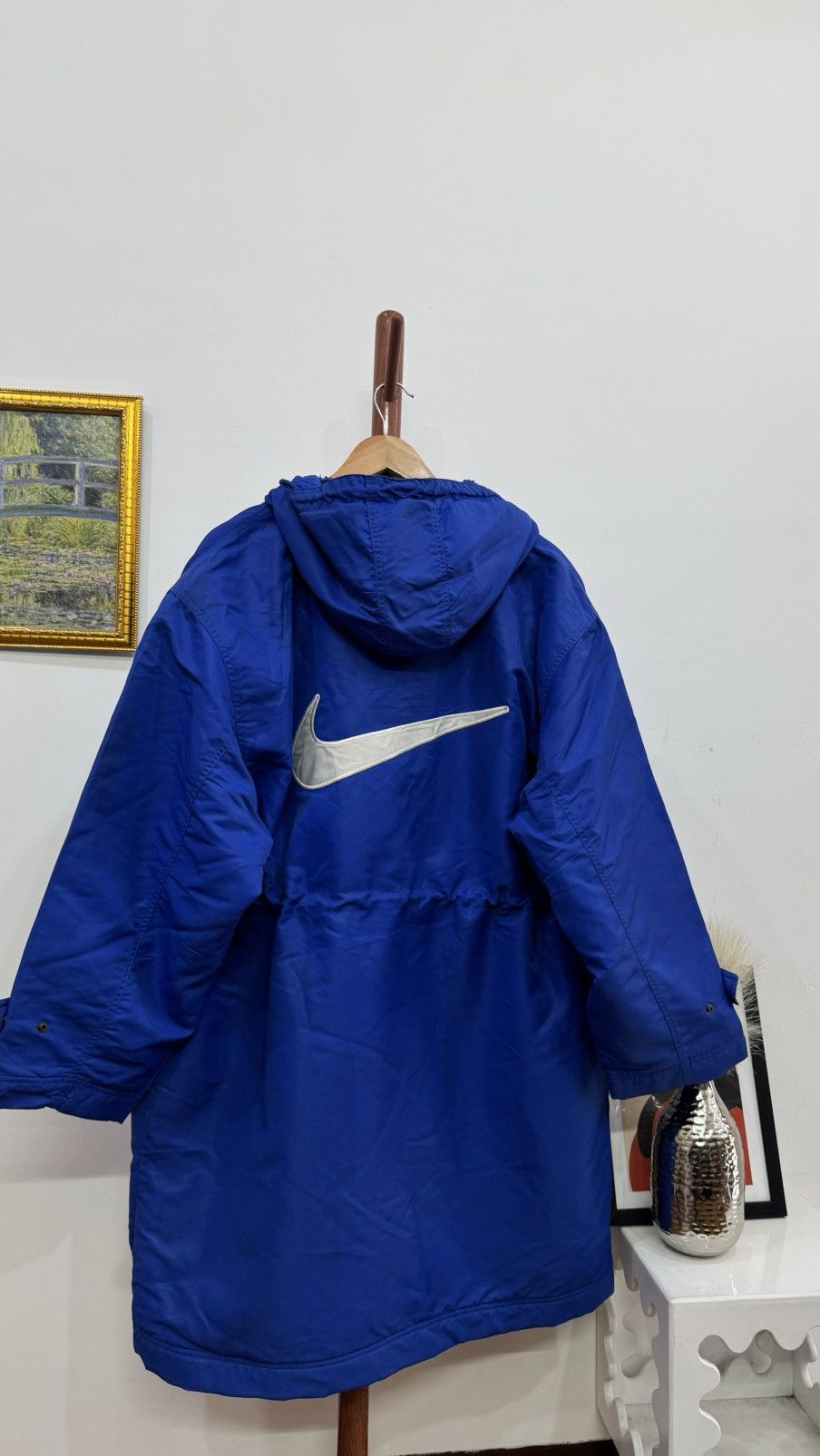 Nike × Vintage Vintage 90’s BIG swoosh Parkha Jacket Size US XL / EU 56 / 4 - 9 Thumbnail