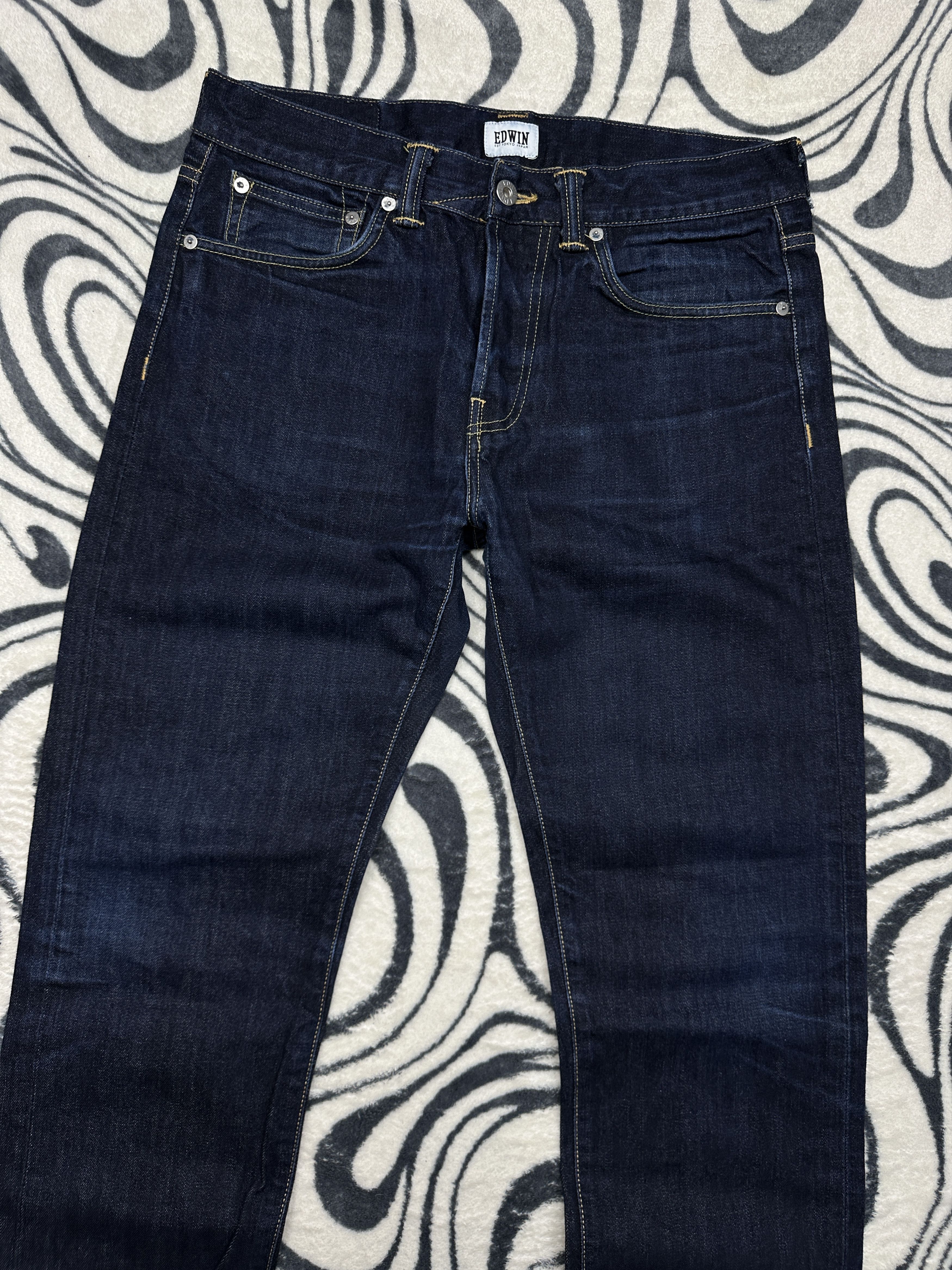 Edwin Edwin ED-80 Mens Denim Pants Slim-Tapered Jeans Size US 32 / EU 48 - 5 Thumbnail
