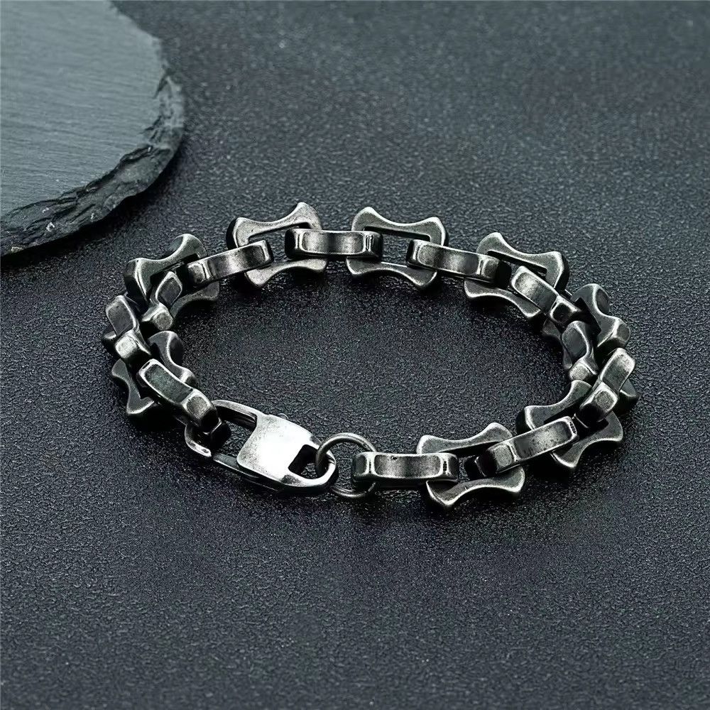 Jewelry × Vintage Punk Stainless Steel Motorcycle Bracelets Male Size ONE SIZE - 3 Thumbnail