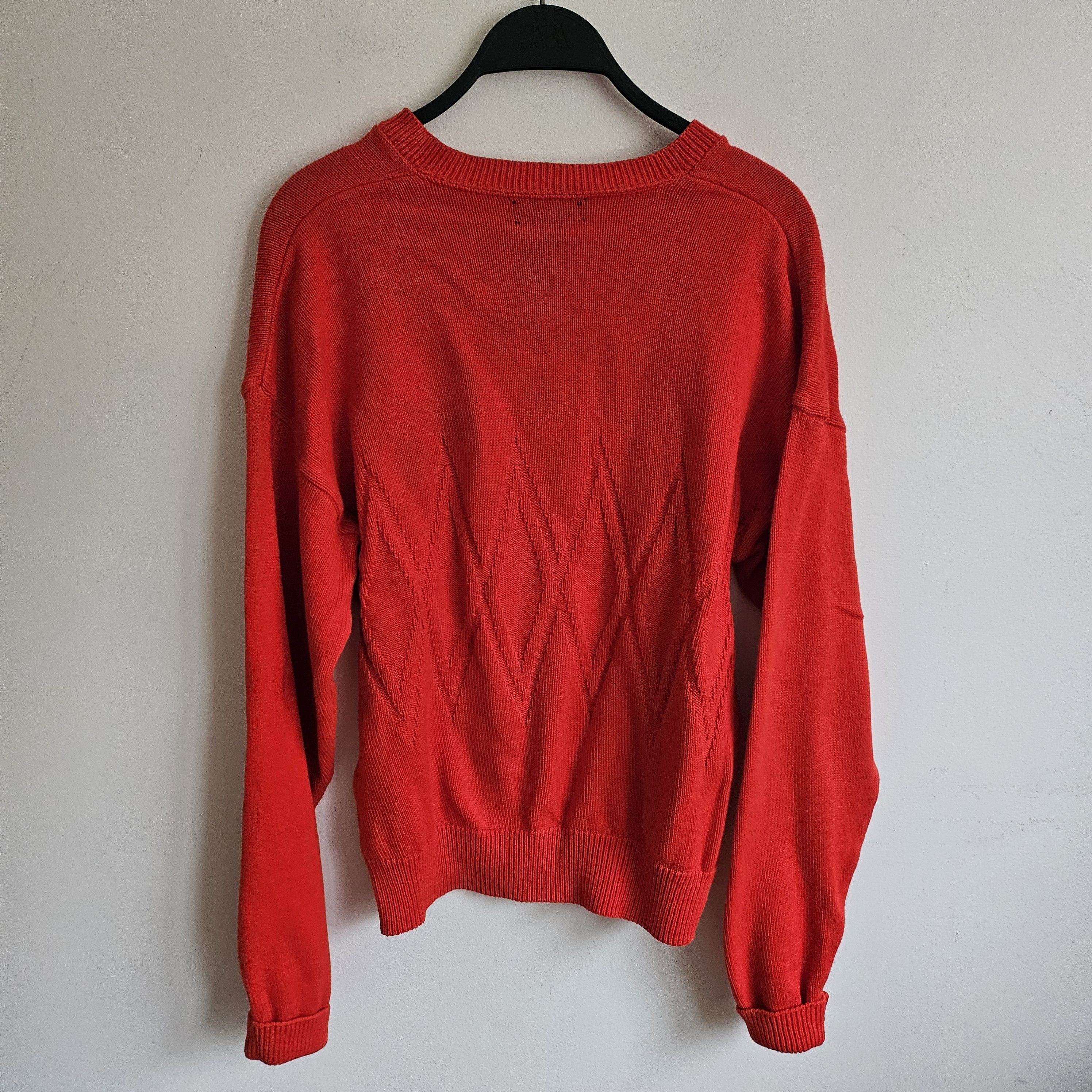 Lands' End × Vintage Vintage 80s 90s Land's End V Neck Sweater Made in USA Size S / US 4 / IT 40 - 3 Thumbnail
