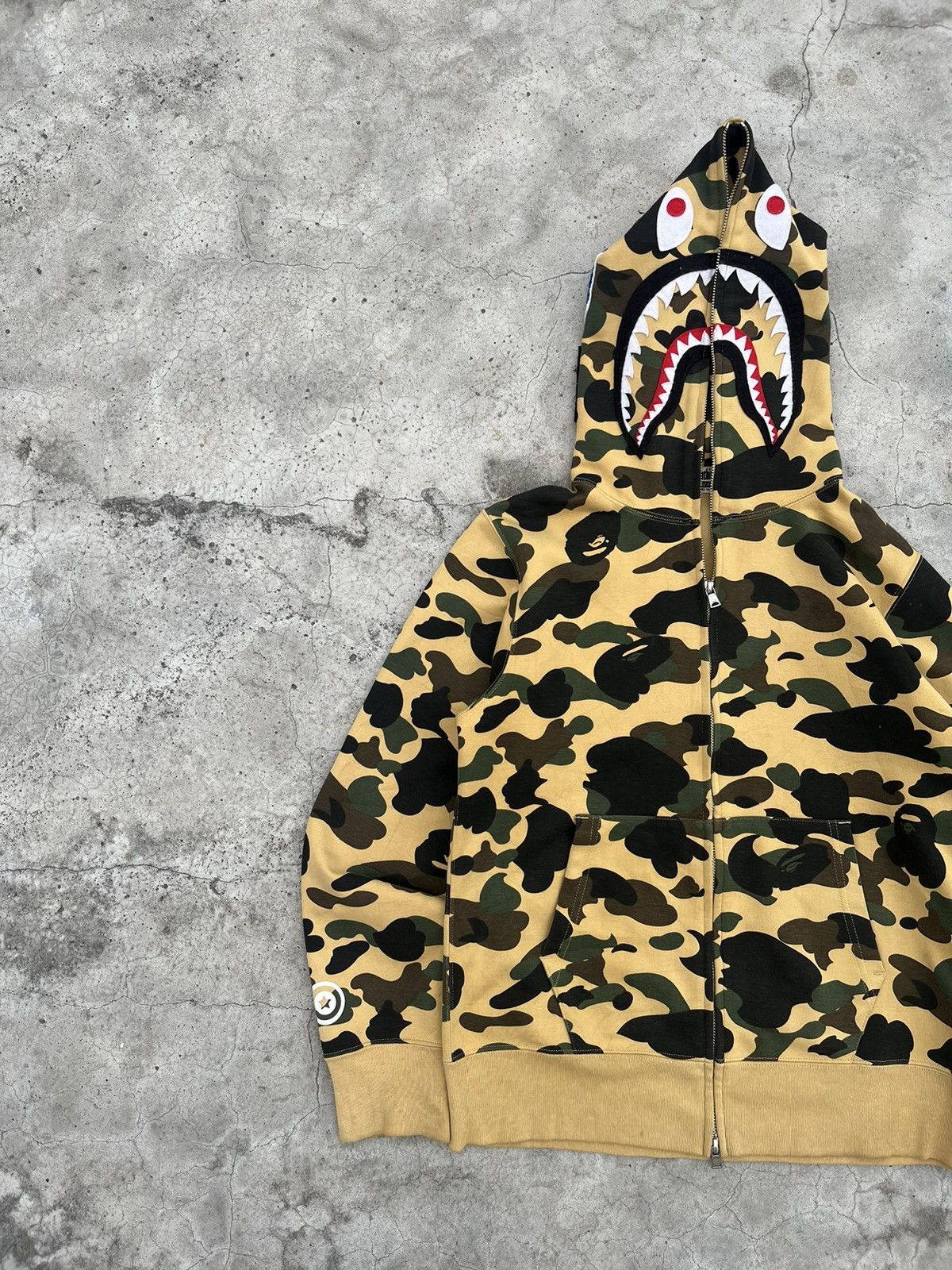 Bape 1st Camo Windstopper Shark Full Zip Hoodie Size US M / EU 48-50 / 2 - 3 Thumbnail