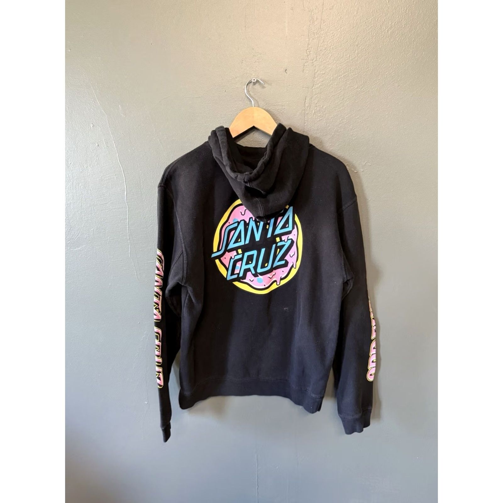 Vintage Santa Cruz Odd Future Hoodie Mens M Black Graphic Skate Pullover Streetwear Size US M / EU 48-50 / 2 - 2 Thumbnail